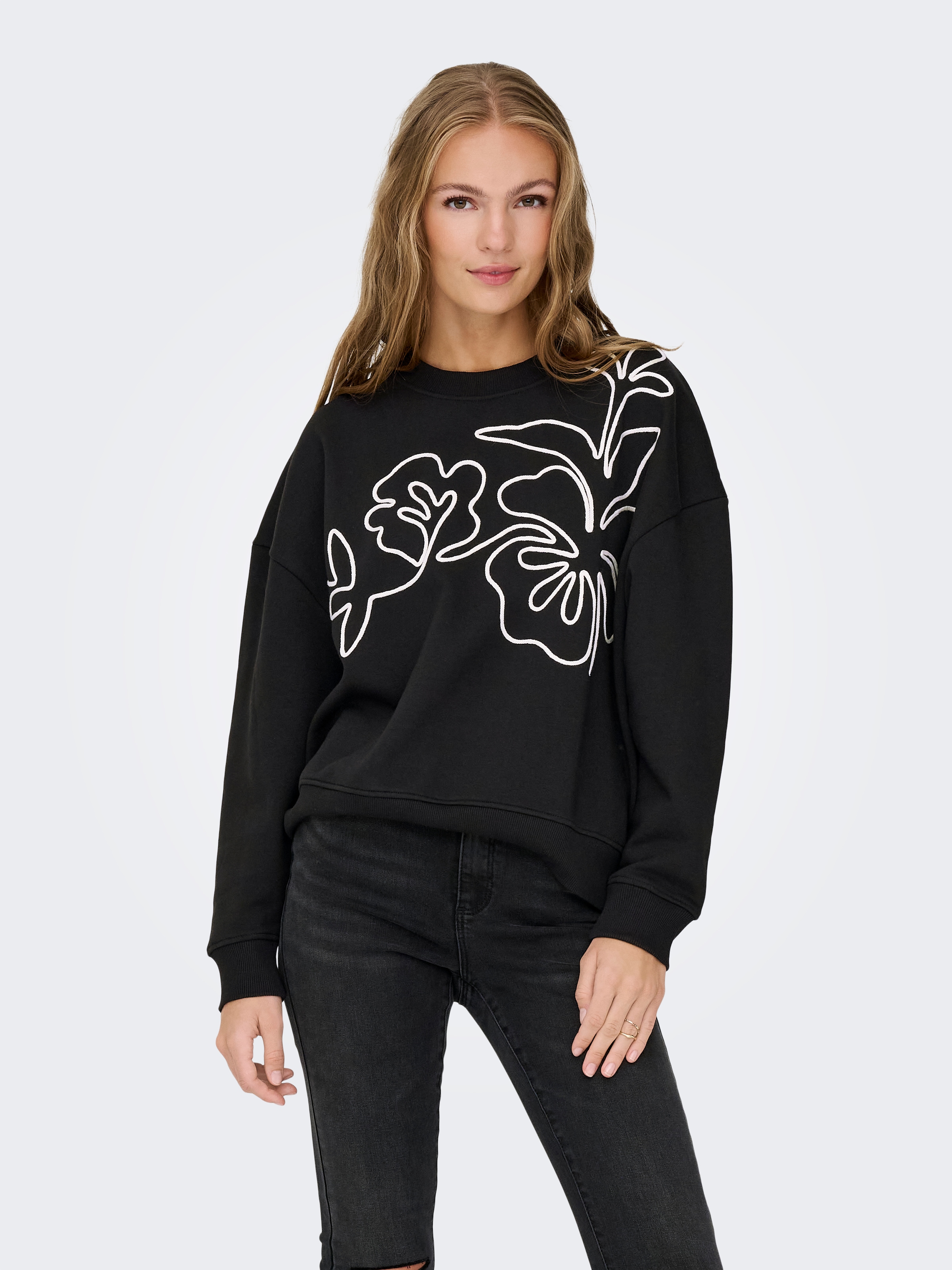 Image of JDY Sweatshirt "JDYCANOA L/S EMB SWEAT JRS NOOS"
