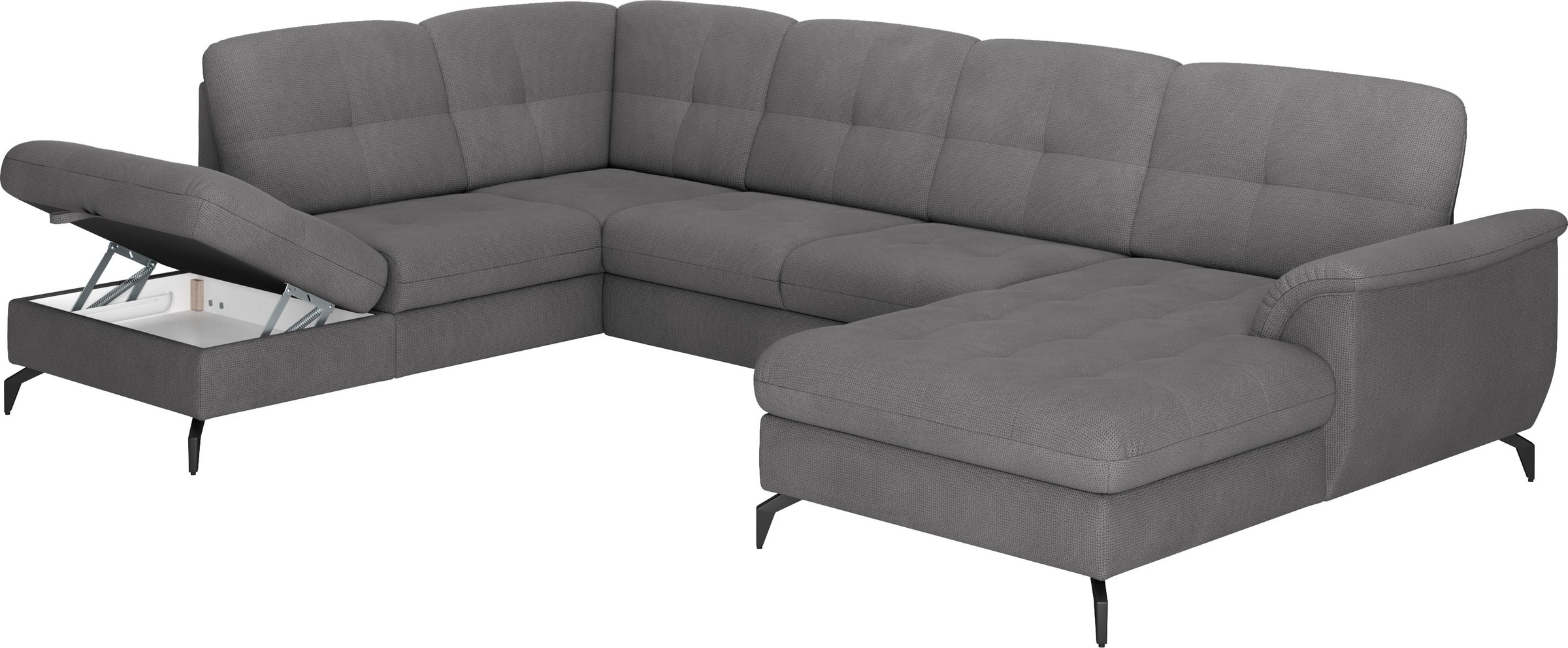sit&more Wohnlandschaft »Zora U-Form«, wahlweise mit Bettfunktion und Bettkasten