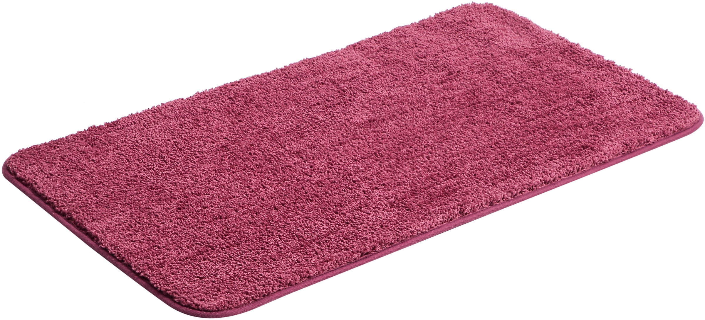 my home Badematte »Regona, Badteppich, Badvorleger, Badezimmer Teppich«, rutschhemmend beschichtet, fussbodenheizungsgeeignet-schnell trocknend-strapazierfähig, Uni Farben, besonders weich, als rechteckig und halbrund erhältlich