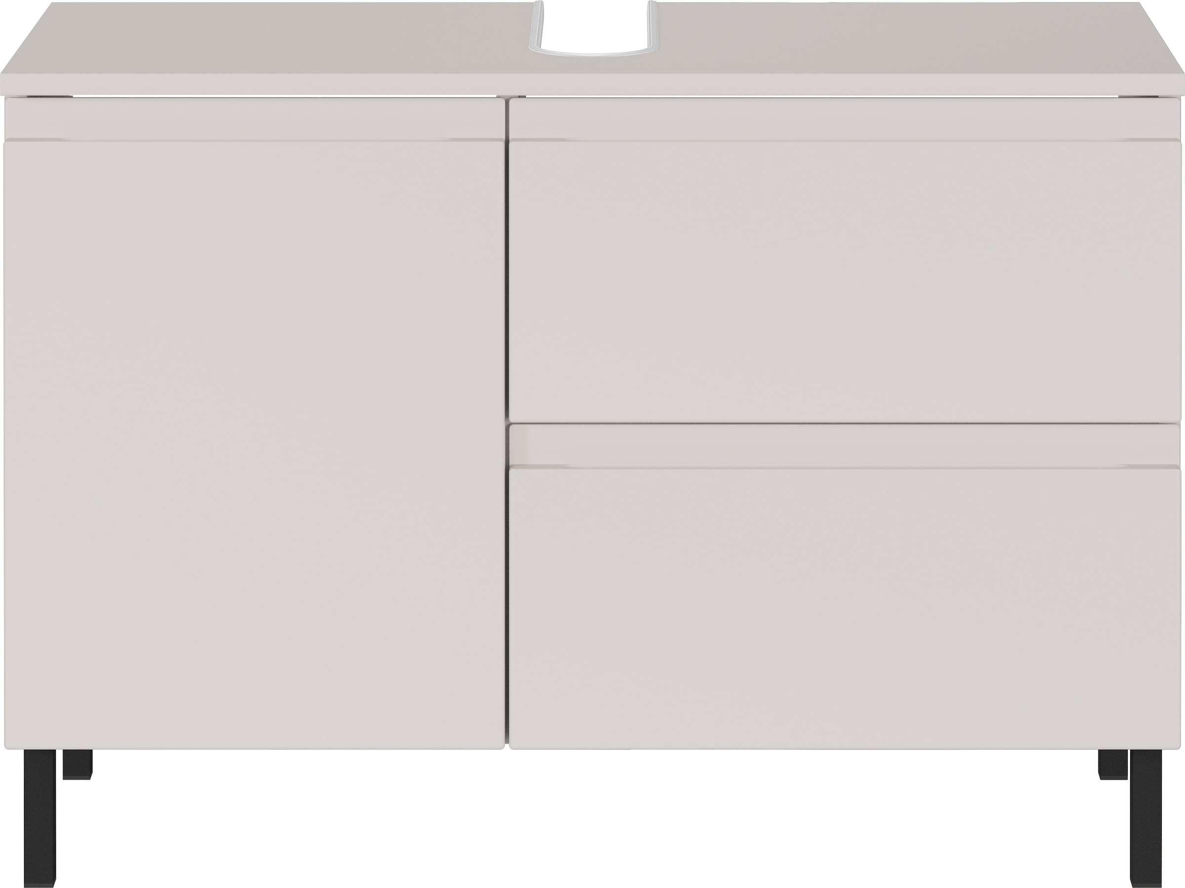GERMANIA Waschbeckenunterschrank »Scantic«, (1 St.), mit Siphonausschnitt