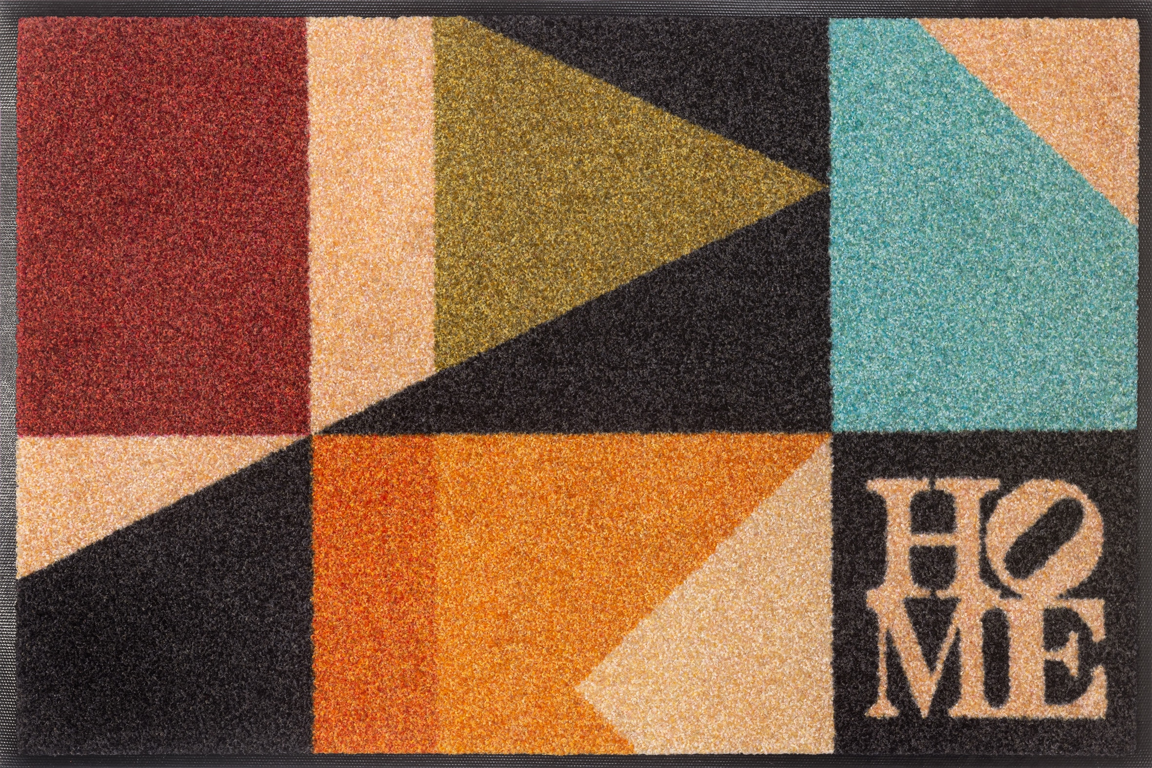 Image of wash+dry by Kleen-Tex Fussmatte "Retro Shapes" rechteckig 7 mm Höhe