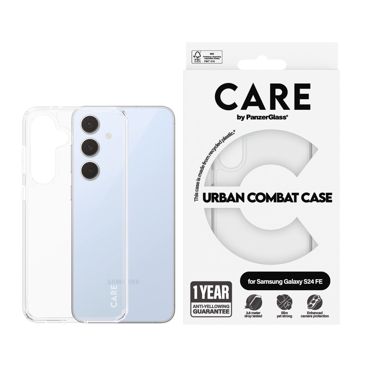 Image of CARE by PanzerGlass Handyhülle "Urban Combat Case" Backcover, Schutzhülle, Handyschutzhülle, Case, Schutzcase, stossfest