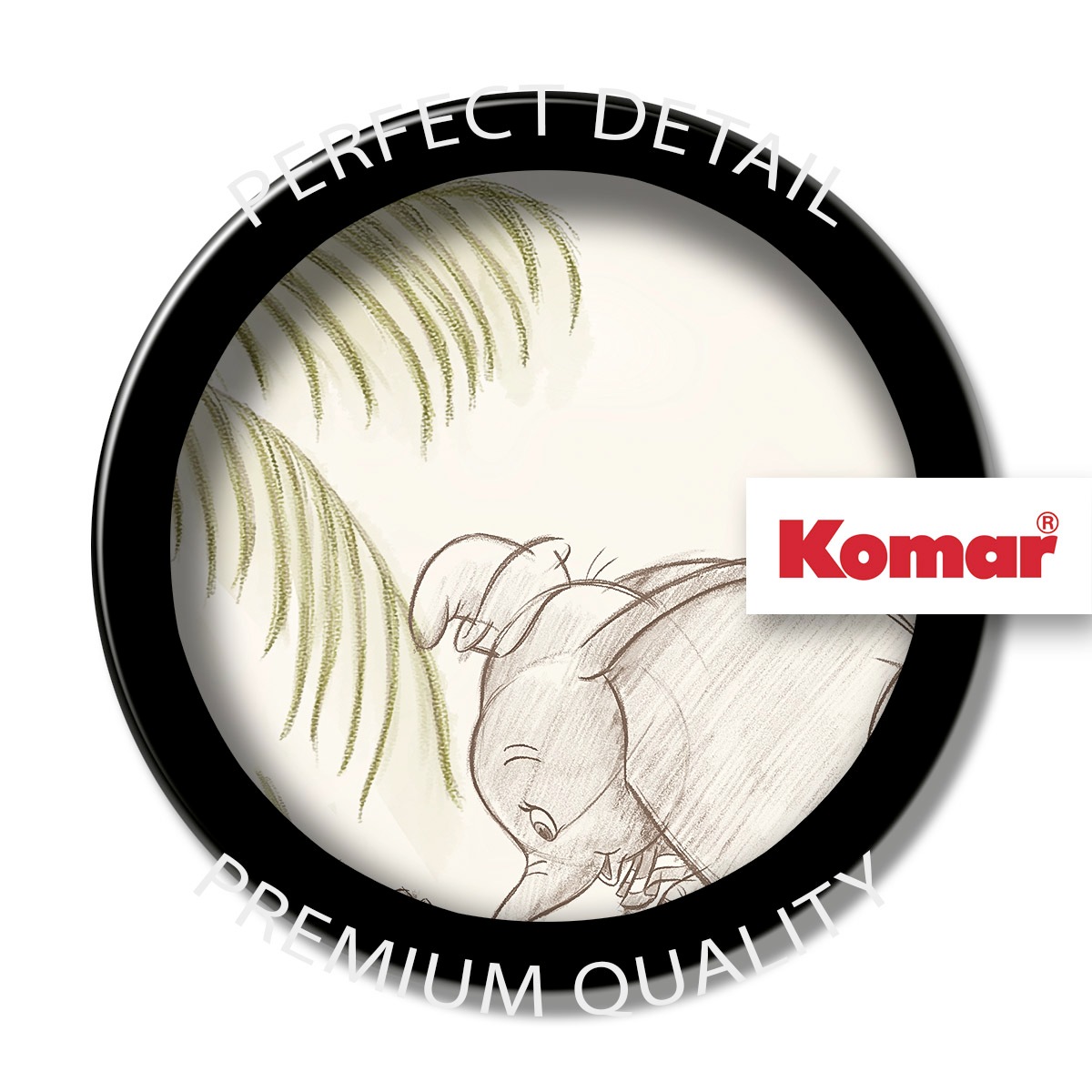 Komar Wandbild »Follow me Dumbo!« Disney Set, 1 Stk. tlg. 70 x 50 cm (Breite x Höhe) - Kinderzimmer, Dekoration