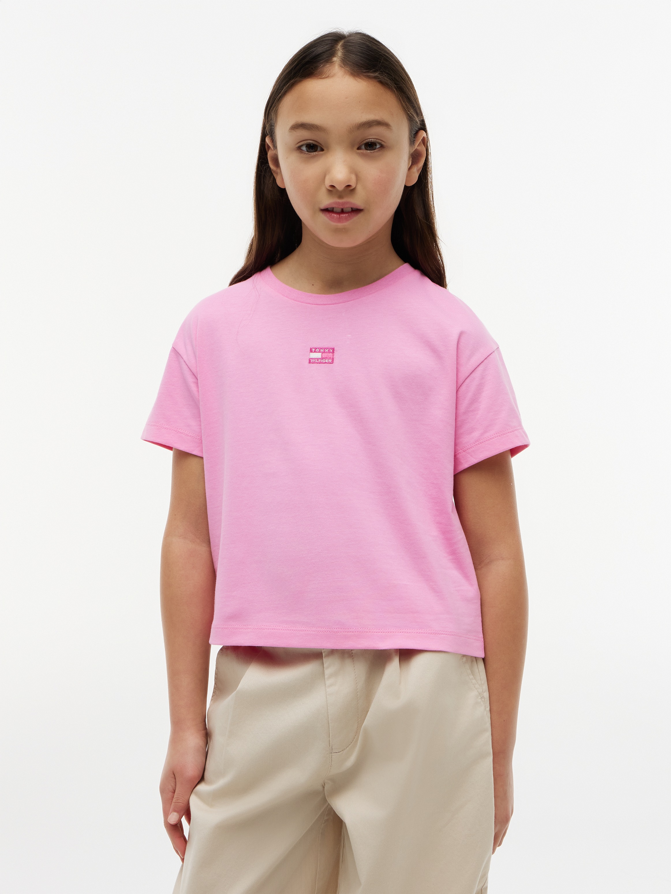 Image of Tommy Hilfiger T-Shirt Regular Fit, Rundhalsausschnitt, reine Baumwolle, Kinder bis 16 Jahre