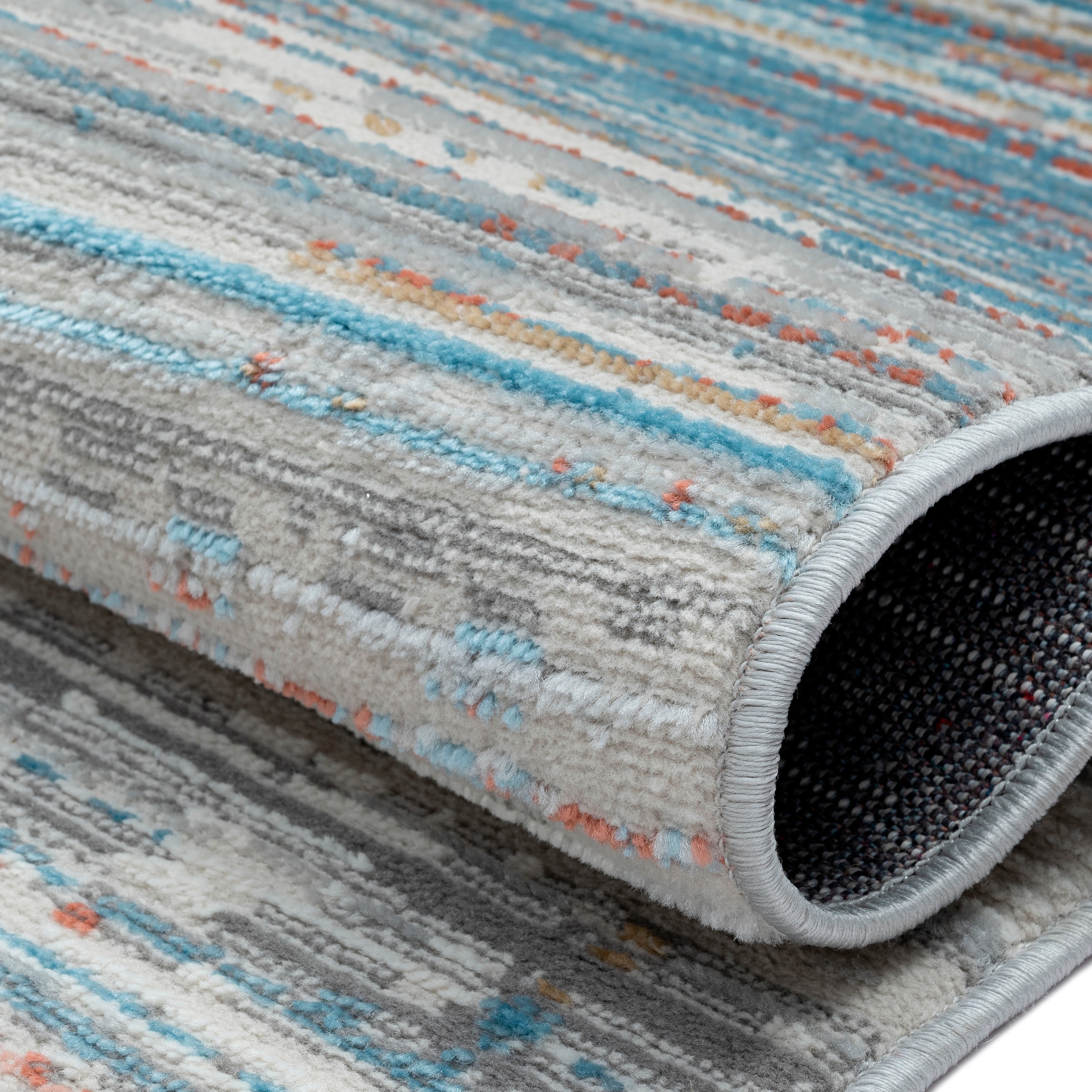 GOODproduct Tapis »Ziven« Rectangulaire 8 mm Höhe Kurzflor, modern bunt pflegeleicht, Hoch Tief, Wohnzimmer