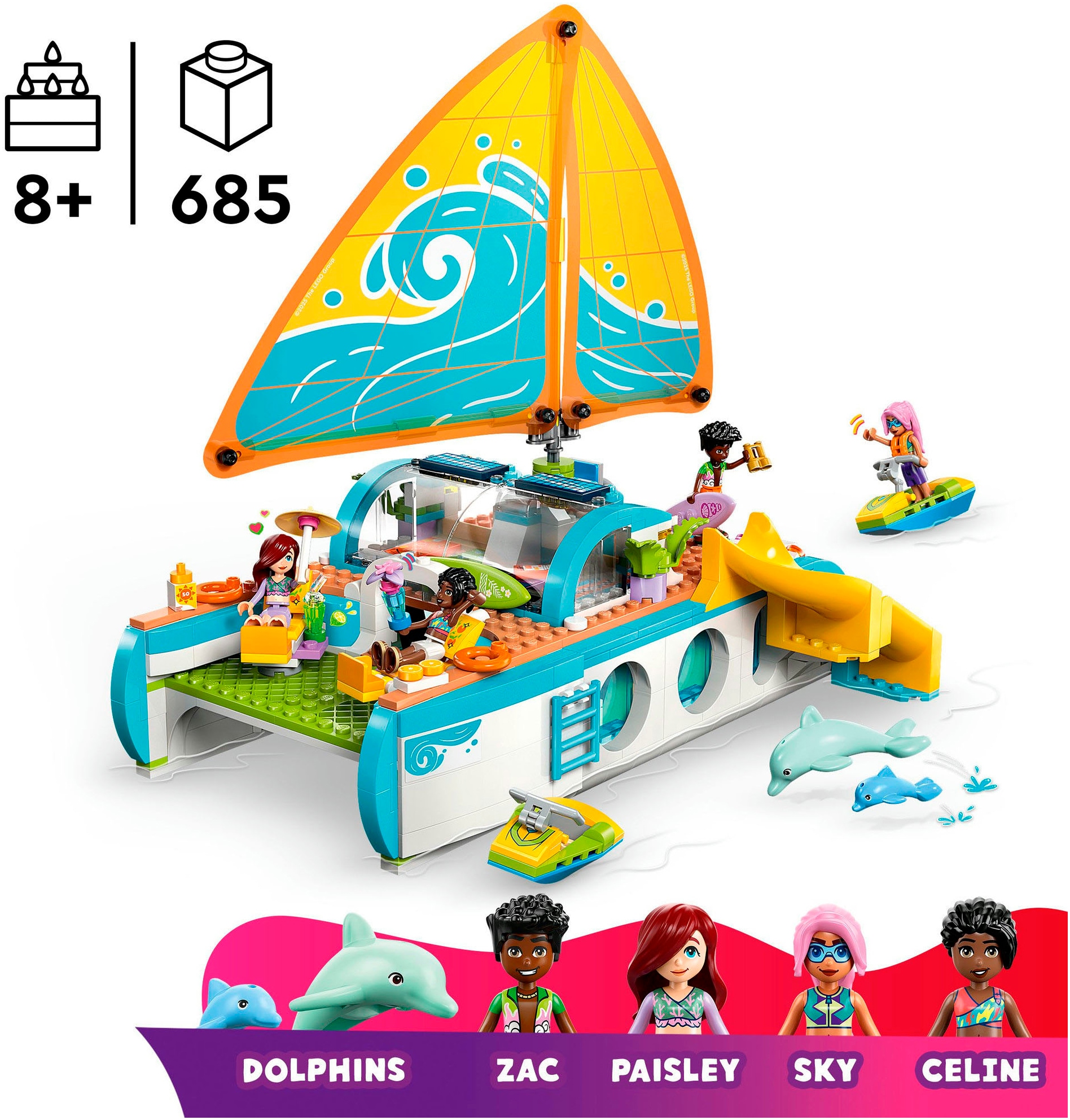 LEGO® Konstruktionsspielsteine »Segelabenteuer (42664), LEGO Friends« Made in Europe