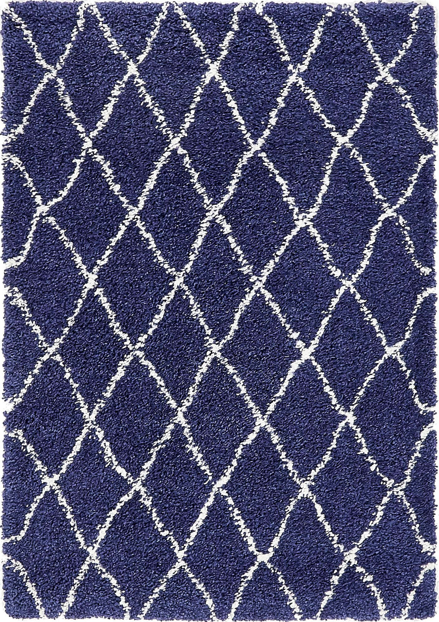 Myflair Möbel & Accessoires Hochflor-Teppich »Temara Shag, LAGERRÄUMUNG!«, rechteckig, 51 mm Höhe, gewebt, Rauten Design, weich & kuschelig