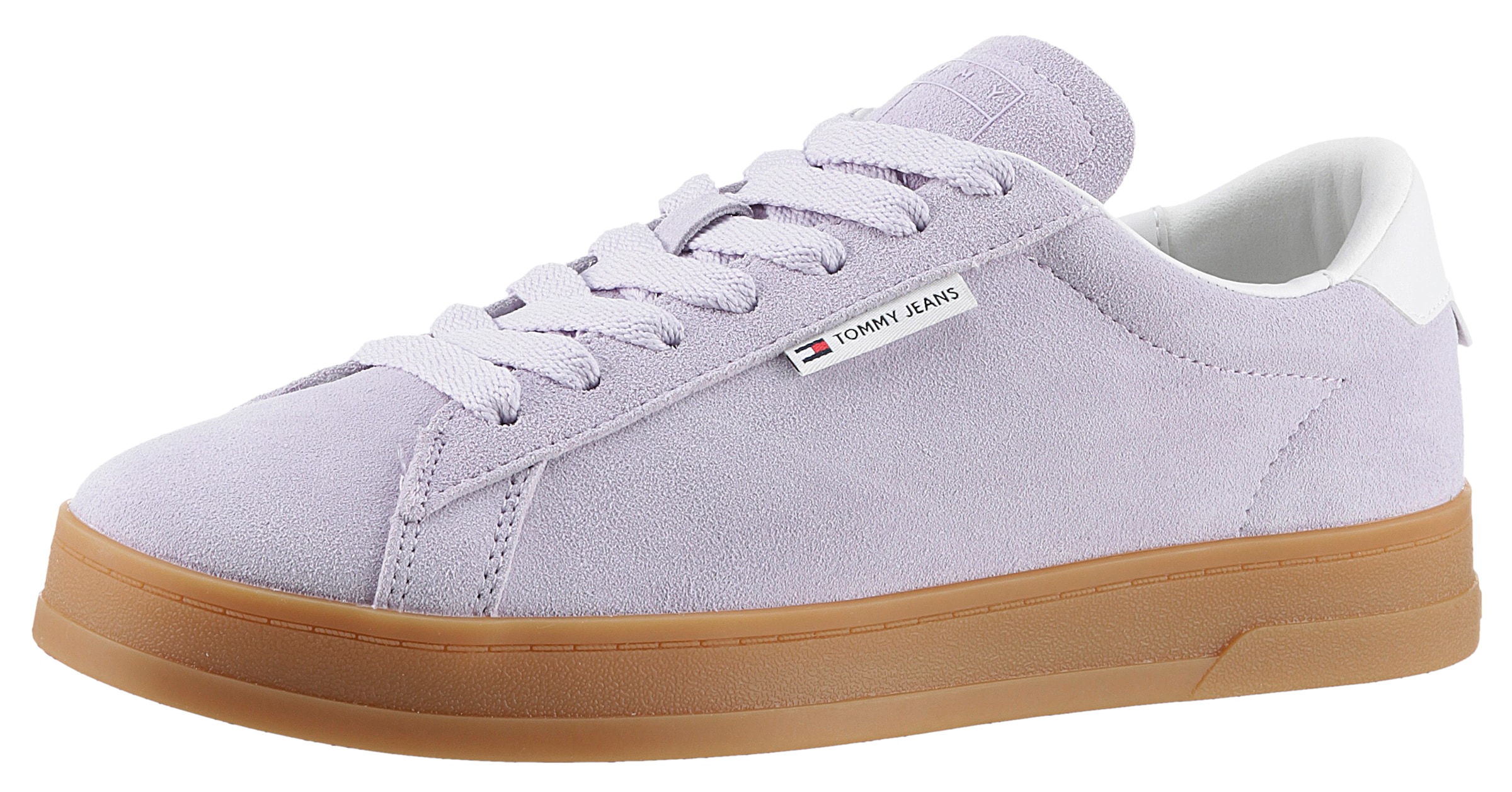 TOMMY JEANS Sneaker »TJW COURT SNEAKER SUEDE«, mit seitlichem Label, Freizeitschuh, Halbschuh,...