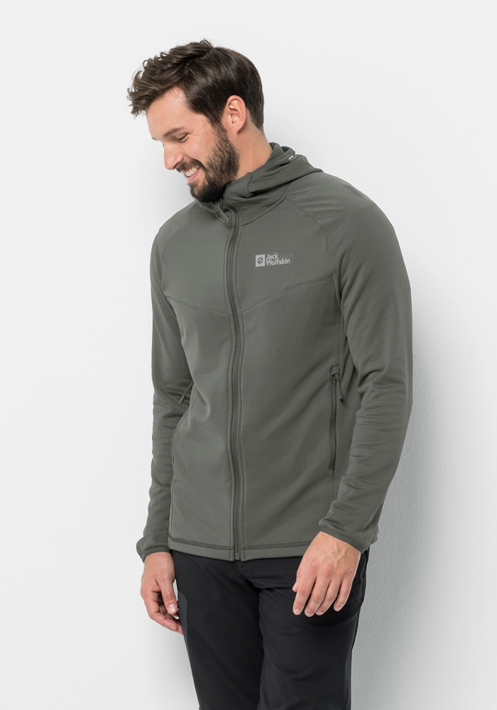 Fleecejacke »KOLBENBERG HOODED FZ M«, mit Kapuze