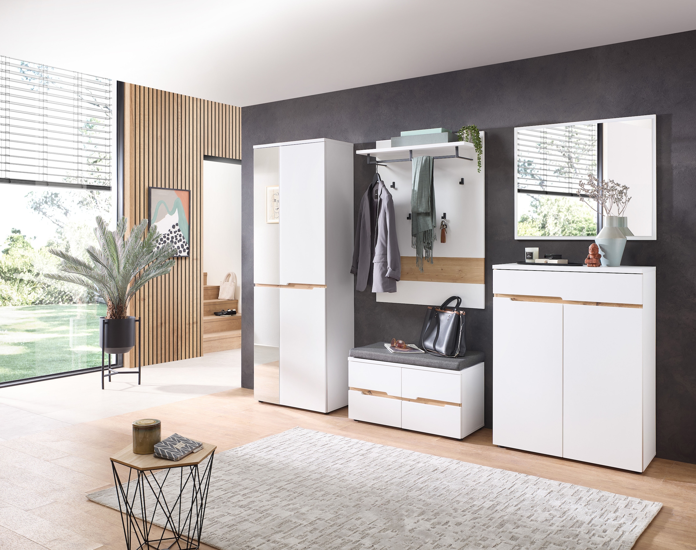 Innostyle Ensemble de vestiaires »Memphis Garderoben Set, 255x192x38cm (B/H/T)« 5 cuis tlg.