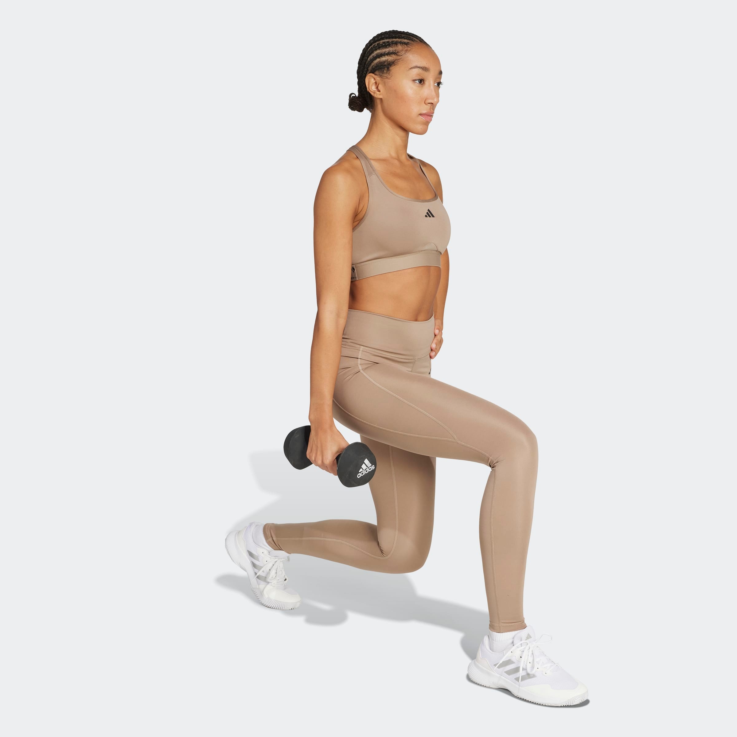 adidas Performance Trainingstights »OPTIMÉ ESSENTIALS STASH POCKET LEGGINGS, KOMPLETTE LÄNGE«  für Fitness, mit Climacool® Technologie, ohne Verschluss