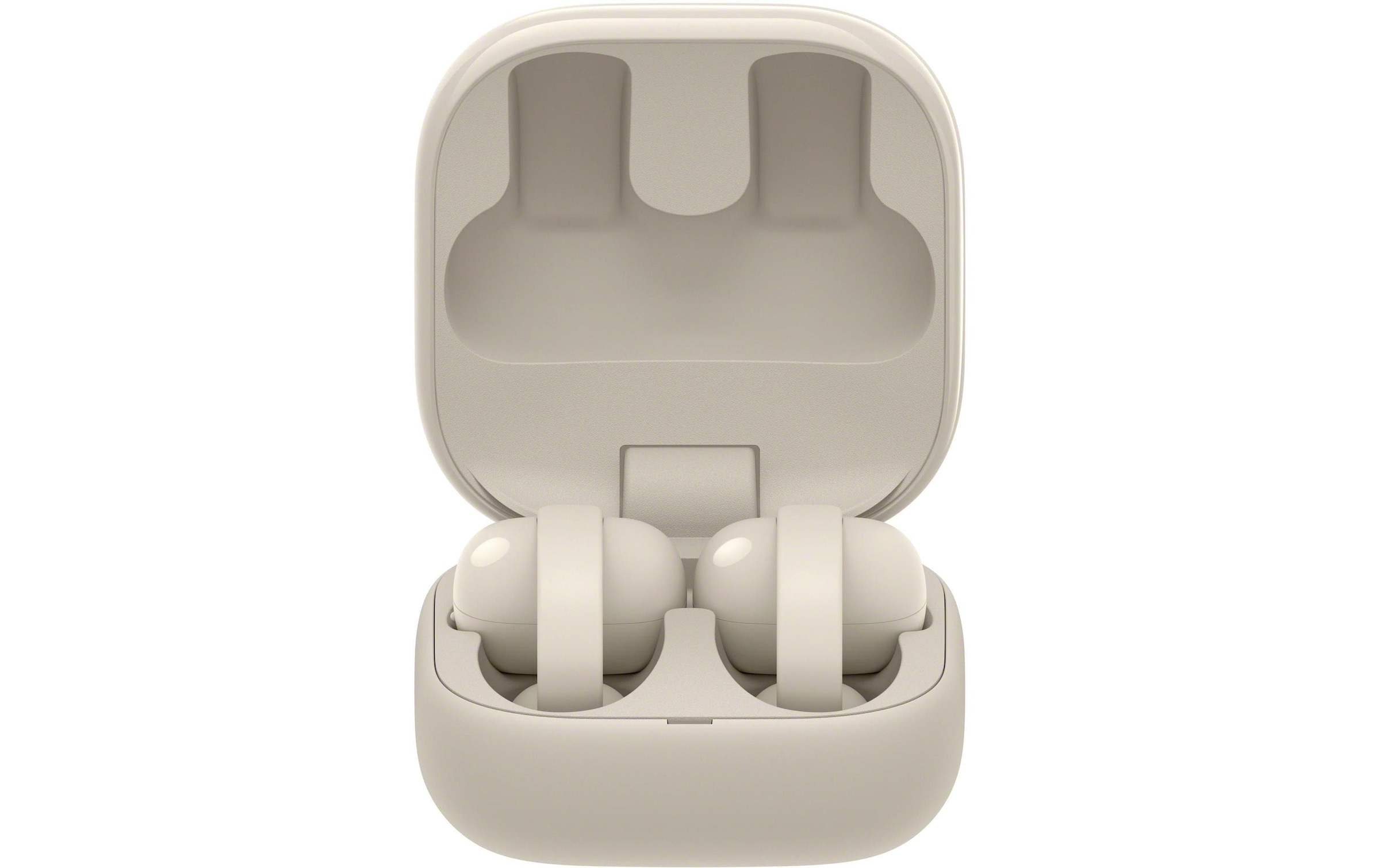 Sony Open-Ear-Kopfhörer »LinkBuds Clip WF-LC900« Bluetooth Rauschunterdrückung | True Wireless | integrierte Steuerung für Anrufe und Musik Open Ear Clip On Design, 10 Band EQ, KI Anruf, IPX4-Spritzwasserschutz