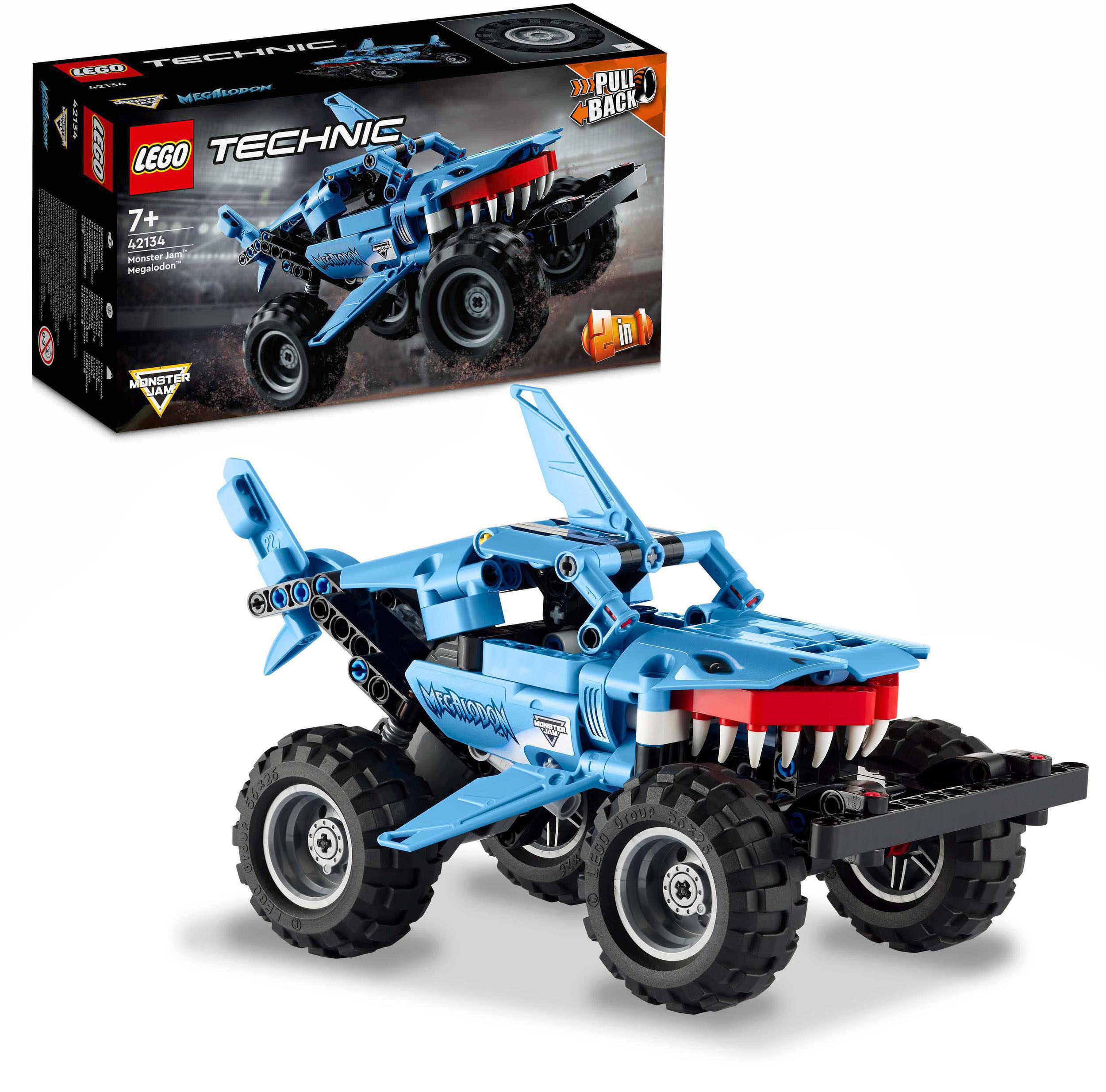 Konstruktionsspielsteine »Monster Jam™ Megalodon™ (42134), LEGO® Technic 2in1«, (260 St.)