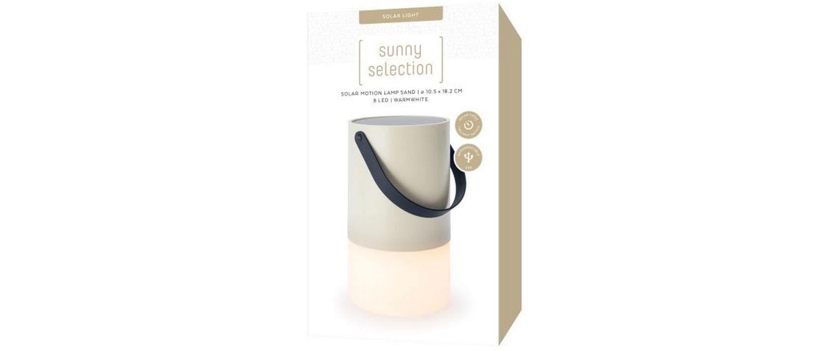 STT LED Laterne "Solar Motion Lamp" Warmweiss