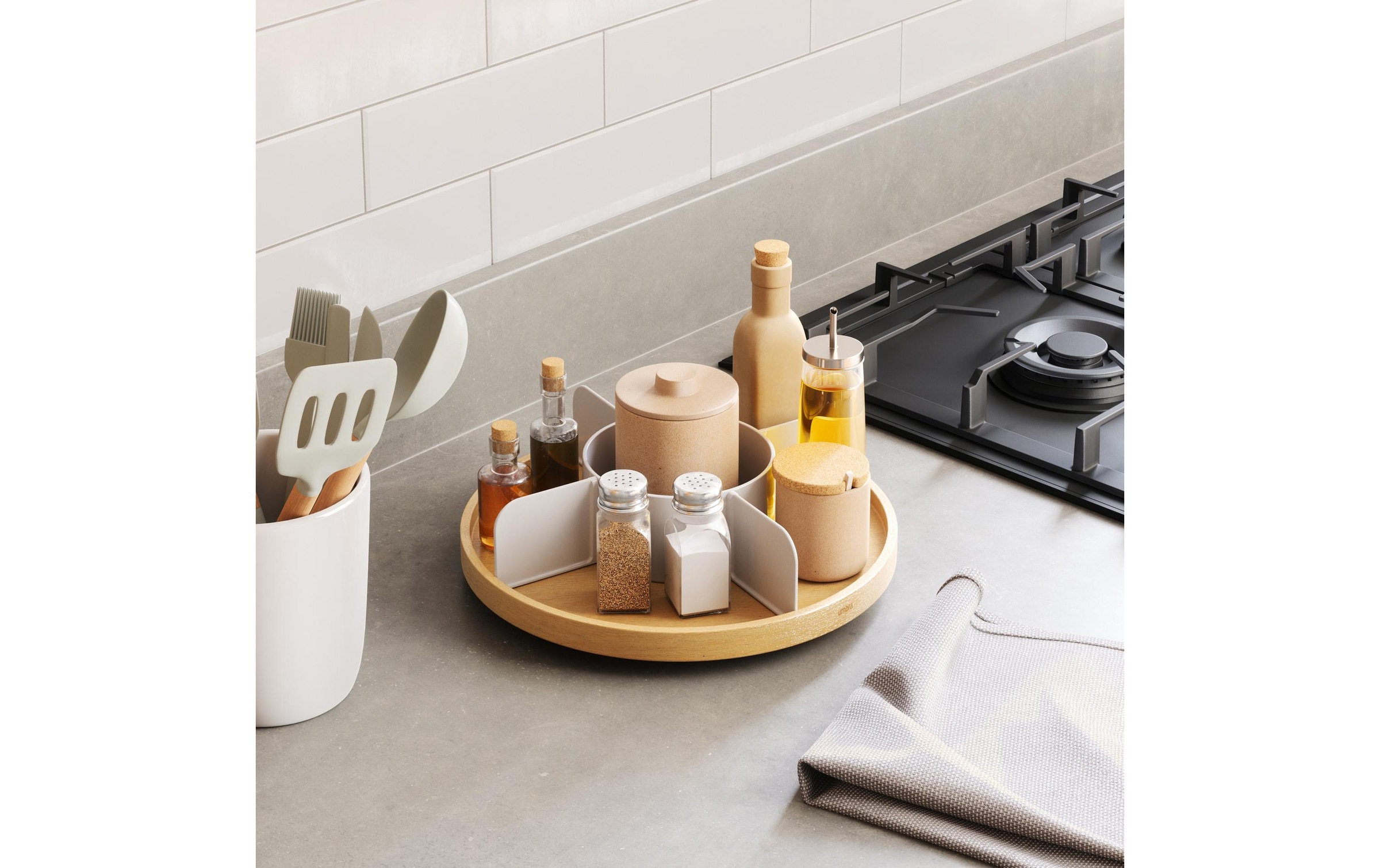 Umbra Kochbesteckhalter »Bellwo« Holzart: Fagus sylvatica, Pappel (China)