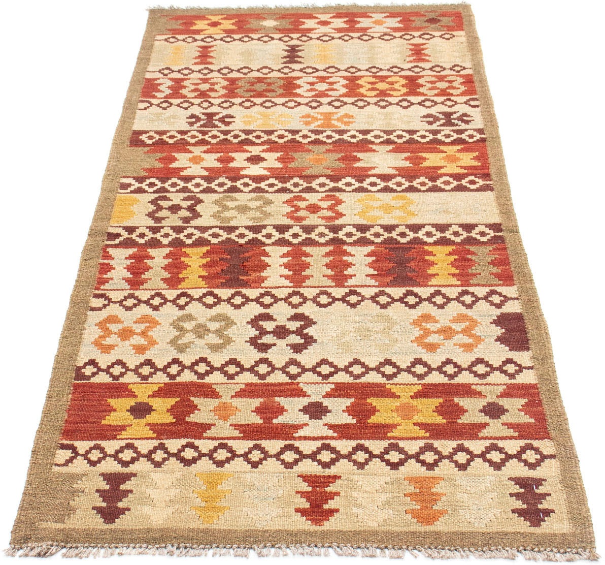 Image of morgenland Läufer »Kelim Streifen Multicolore 194 x 75 cm«, rechteckig, 0,4 mm Höhe, Kurzflor bei Ackermann Versand Schweiz