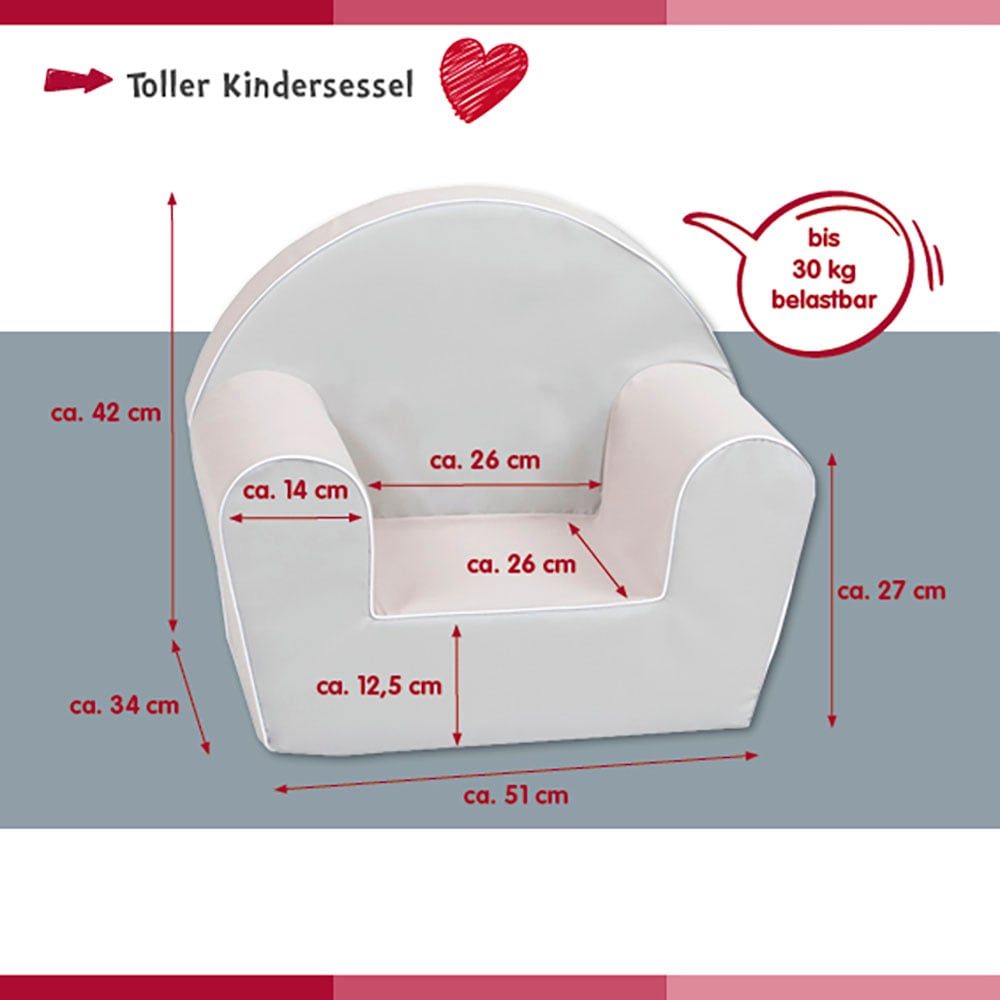 Knorrtoys® Sessel »Cosy, Geo Grey«, für Kinder; Made in Europe