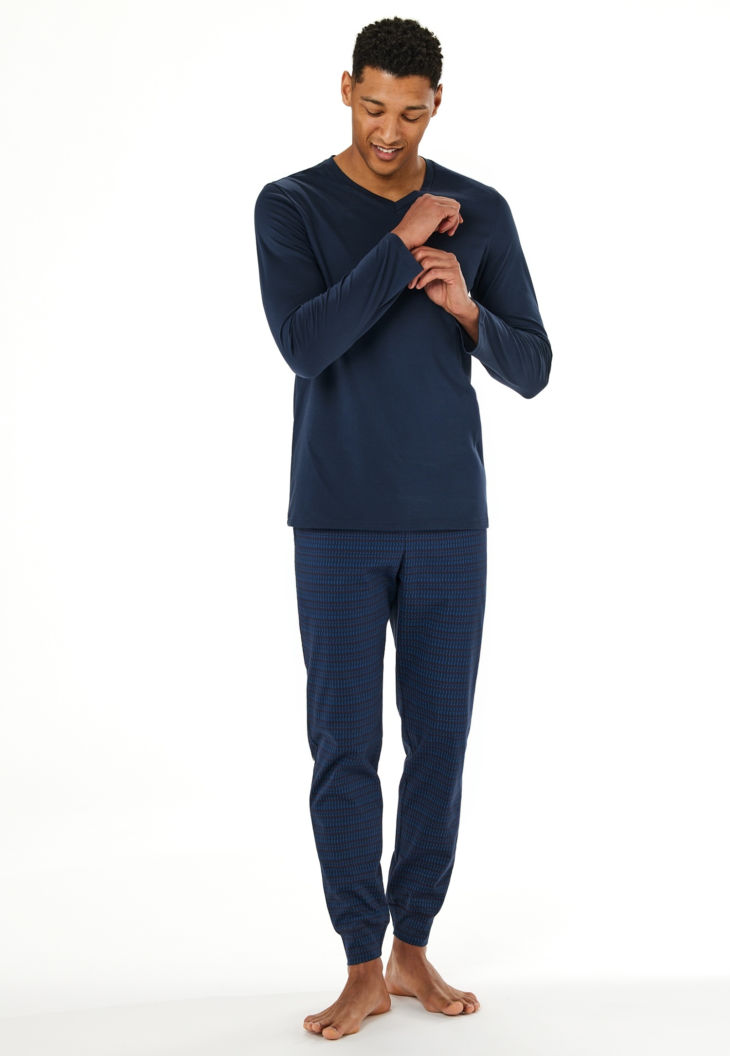 Image of Schiesser Schlafanzug "Casual Essentials" 2 mit bequemen Bündchen