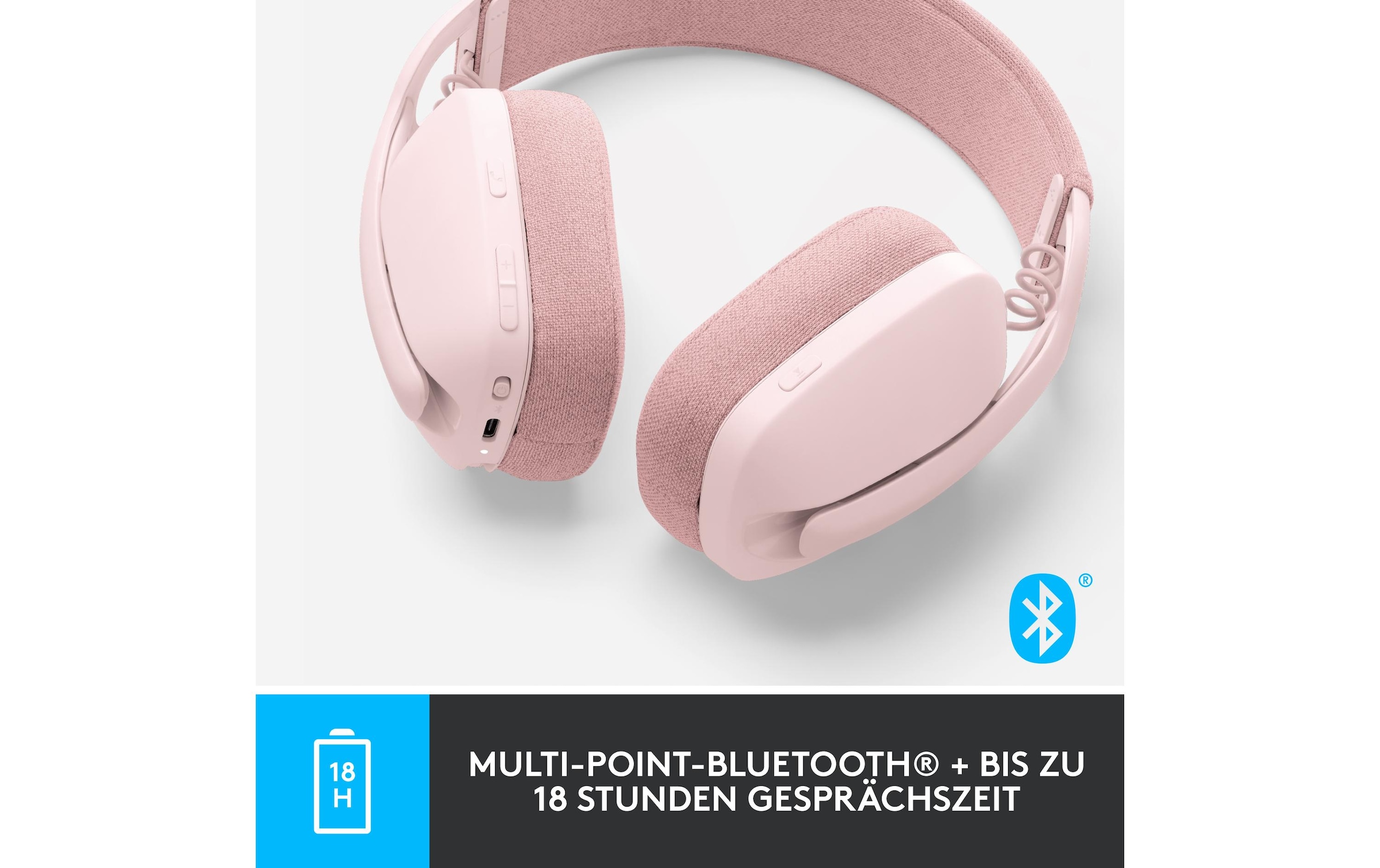 Logitech Headset »Headset Zone Vibe 100 rose«