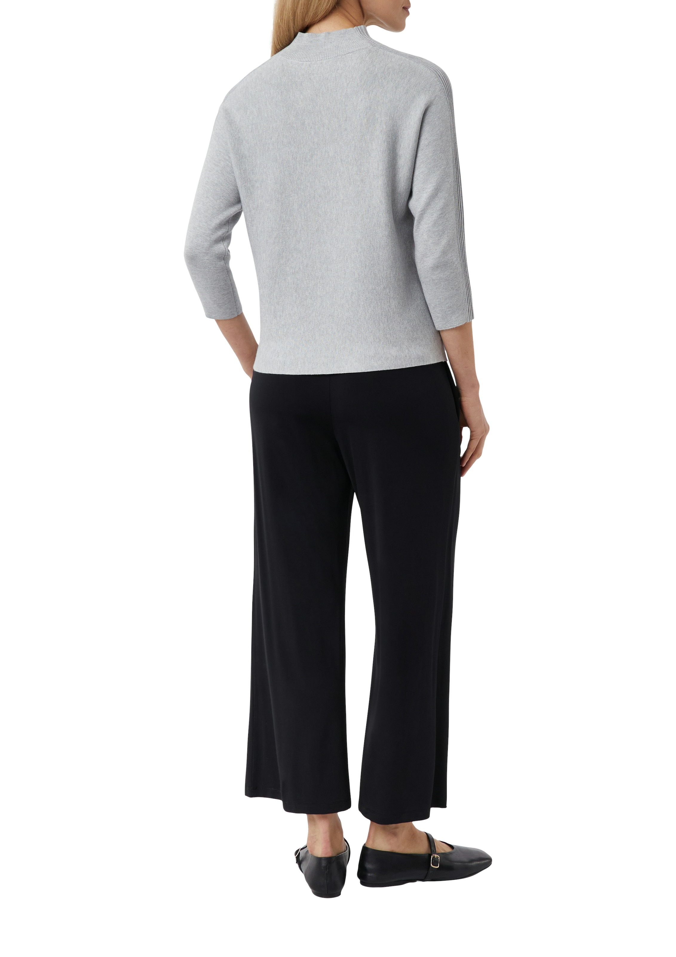 Comma Strickpullover mit Fledermausärmeln