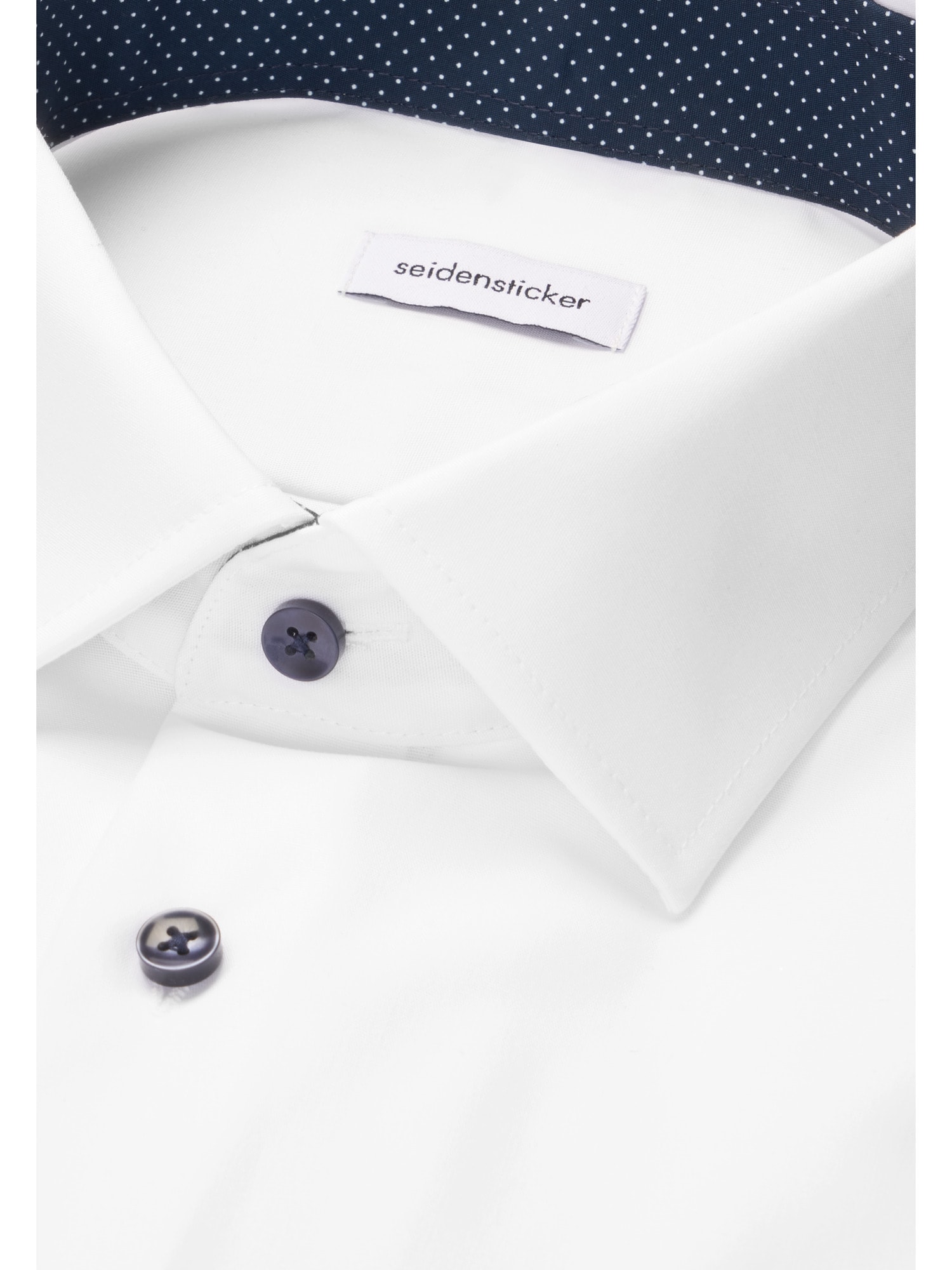 seidensticker Chemise d'affaires »Schwarze Rose« Col Kent uni 1/1 cintré