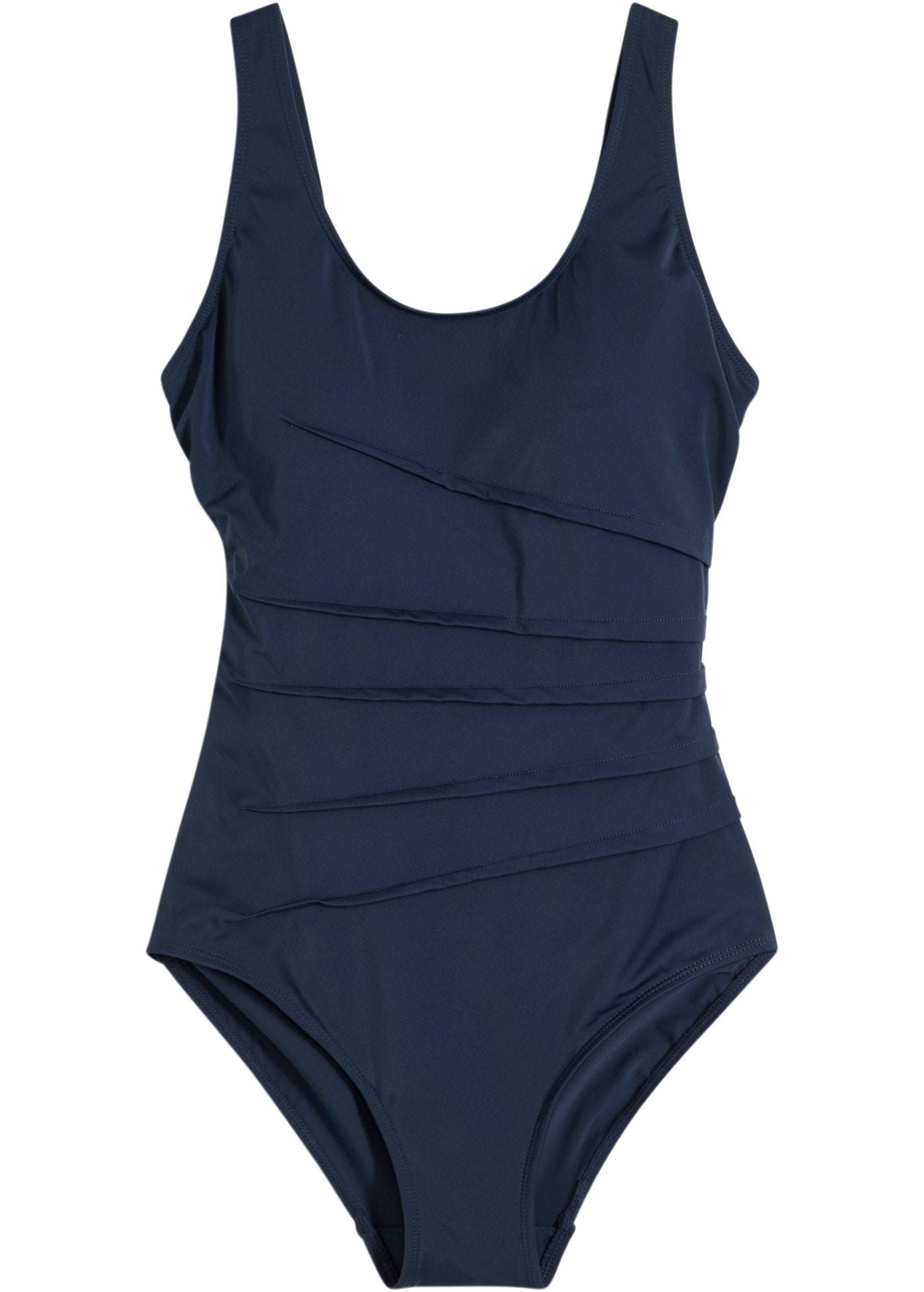 bonprix Badeanzug verschiedene Grössen, Shape-Design mit Zierfalten, sportlicher Stil