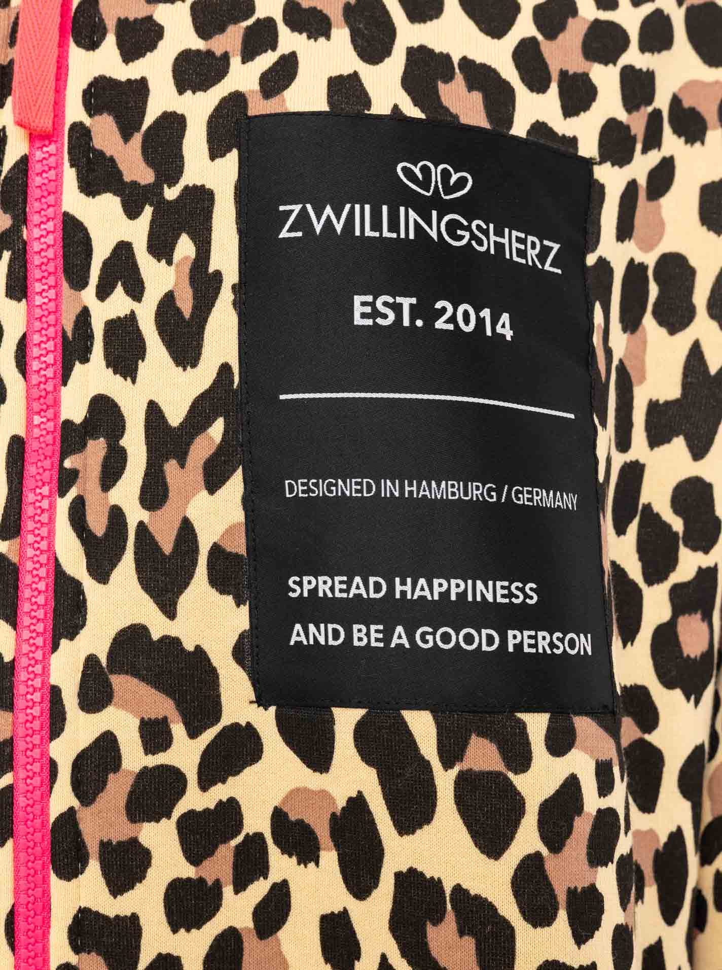 Zwillingsherz Kurzmantel »"Leo Love"« mit Patch, Reissverschluss, elastische Bündchen