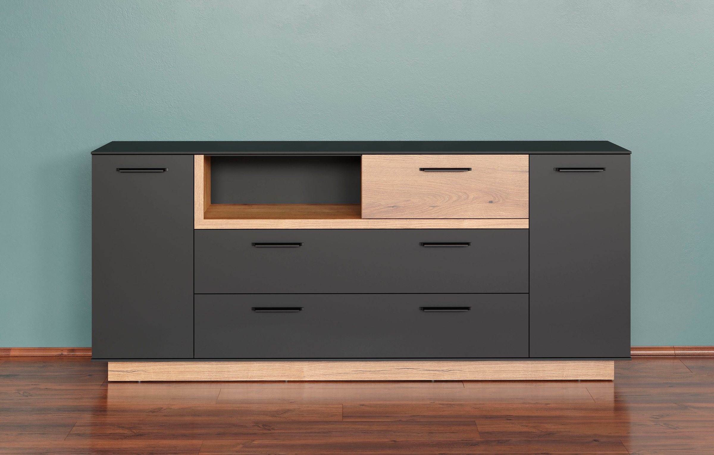 INOSIGN Sideboard »Premont« 1 Stk. tlg. Kommode, Breite 187 cm breit, mit viel Stauraum
