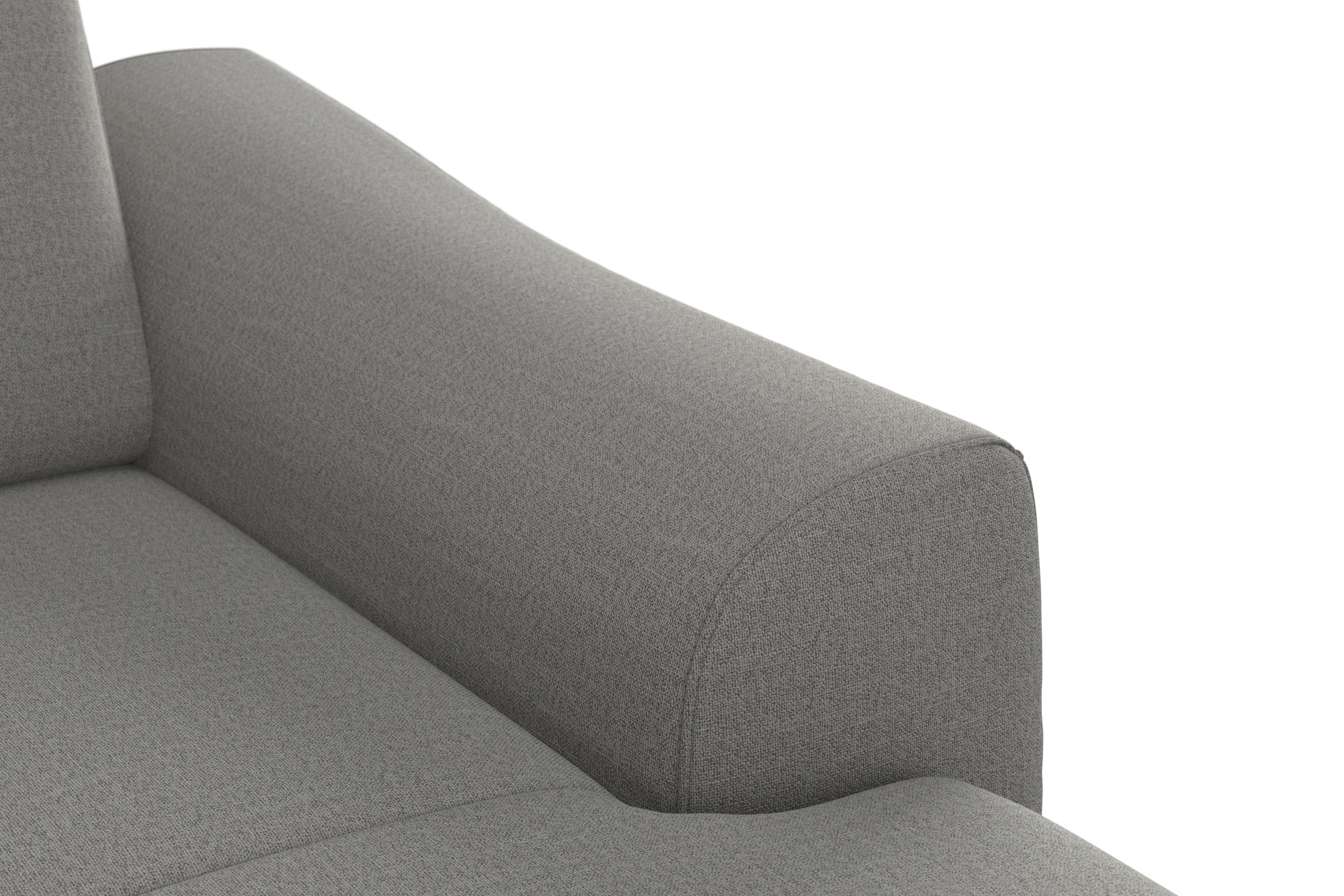 sit&more Canapé d'angle »Dundee L-Form« mit Federkern und Massivholzfüssen, wahlweise mit Kopfteilverstellung