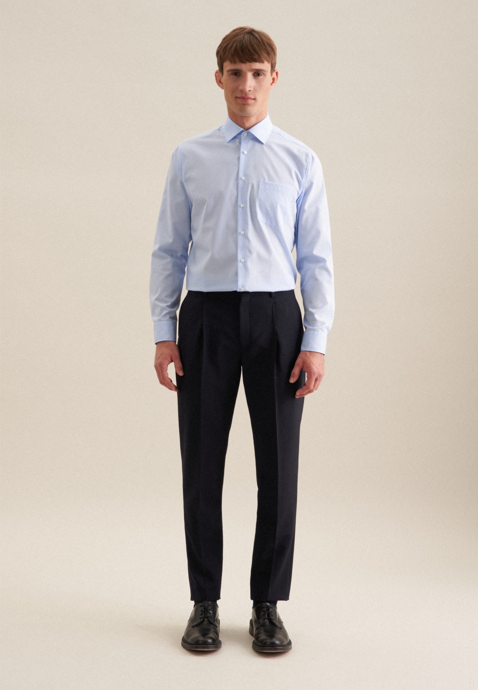 seidensticker Businesshemd »Schwarze Rose« Regular 1/1 Kentkragen Uni