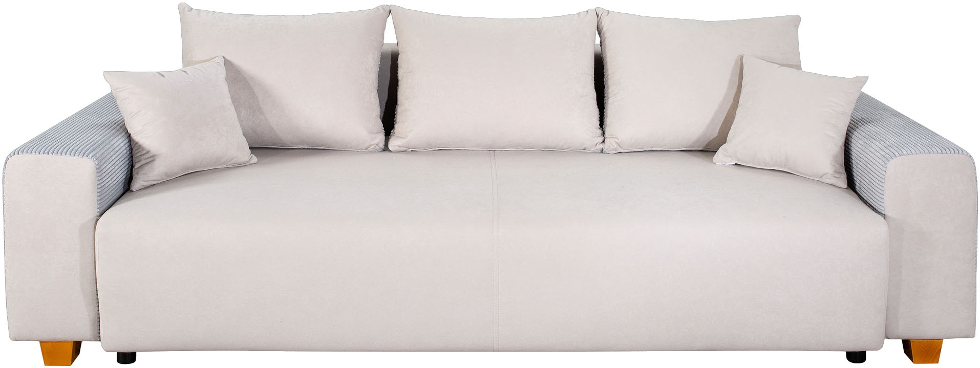 COLLECTION AB Schlafsofa »Yves, Liegefläche (B/T): 142/194 cm« inkl. Bettfunktion, Bettkasten, Federkern & Zierkissen