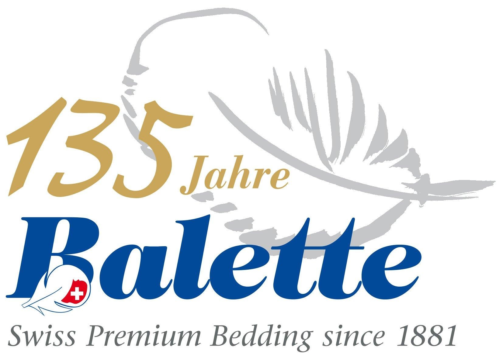 Balette Daunenbettdecke »Duvet Nina«, leicht, Füllung neue reine Entendauen 90%, weiss, Bezug 100% Baumwolle, (1 St.), Bezug mit Satin-Biese