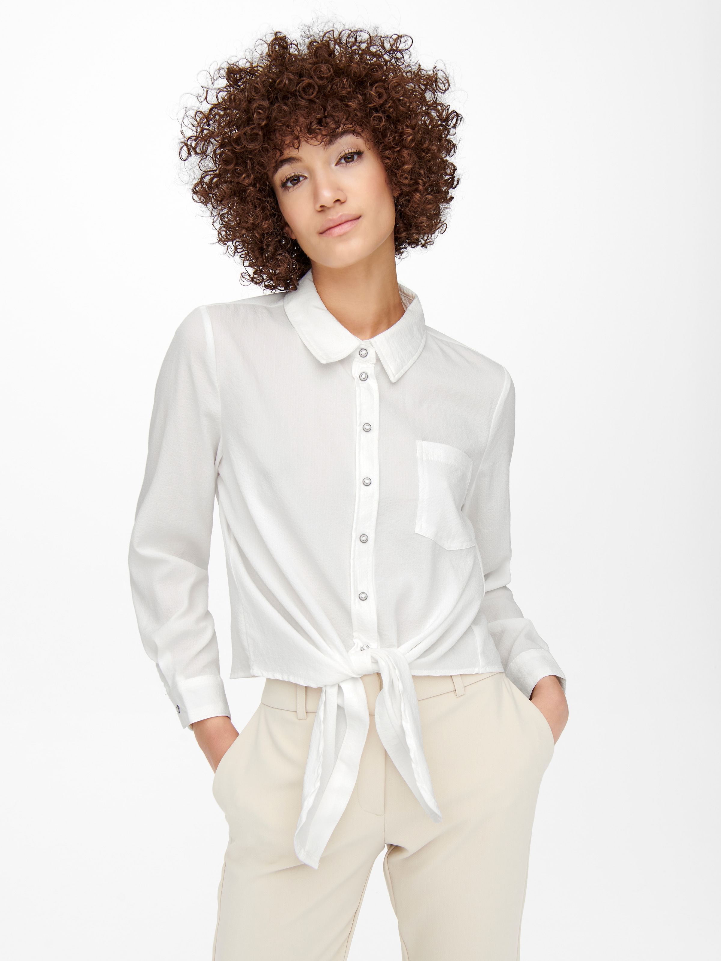 Image of ONLY Hemdbluse "ONLLECEY LS KNOT SHIRT NOOS WVN"