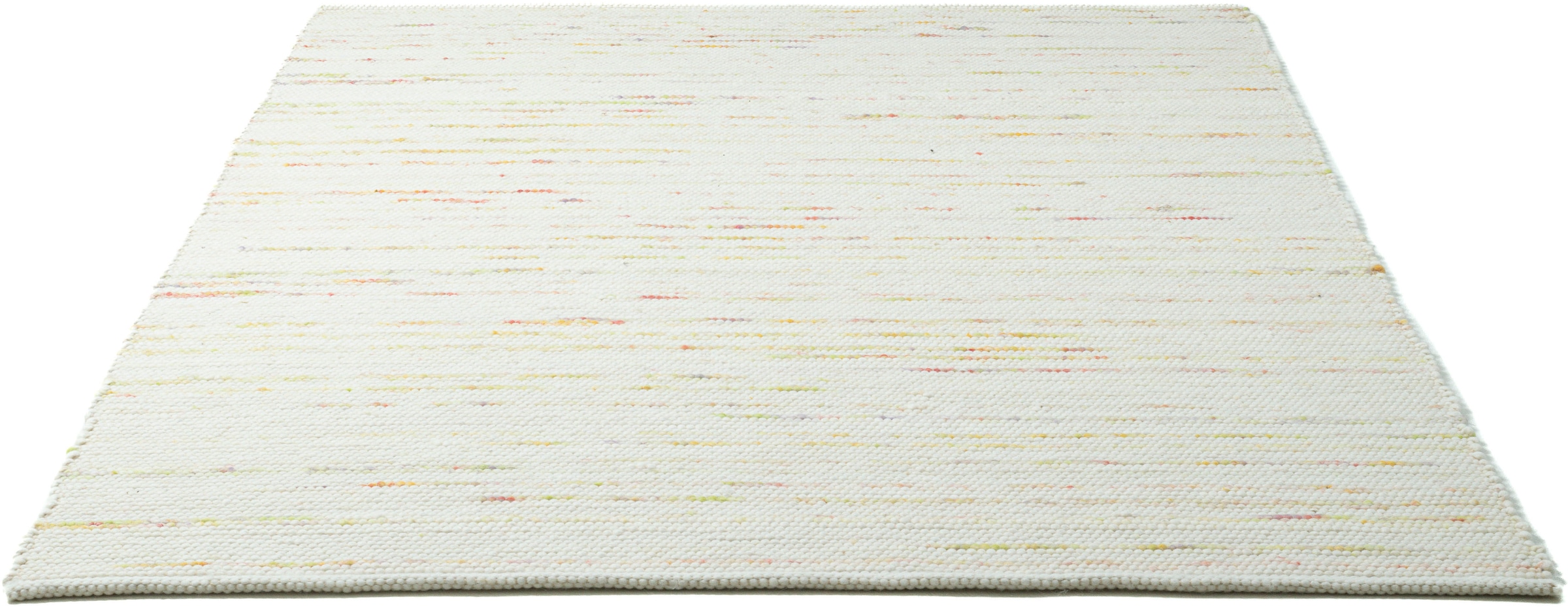 my home Tapis en laine »Pirker« Rectangulaire 12 mm Höhe Wendeteppich, meliert, reine Wolle, handgewebt, Scandi, Wohnzimmer