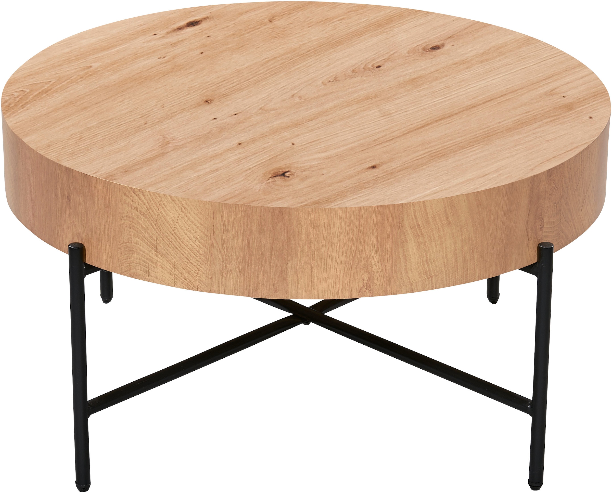 Image of Stolkom Couchtisch "Antonia Couchtisch Ø/H 80x42 cm" 1 Stk. tlg. Durchmesser 80, 4-Fuss Metallgestell