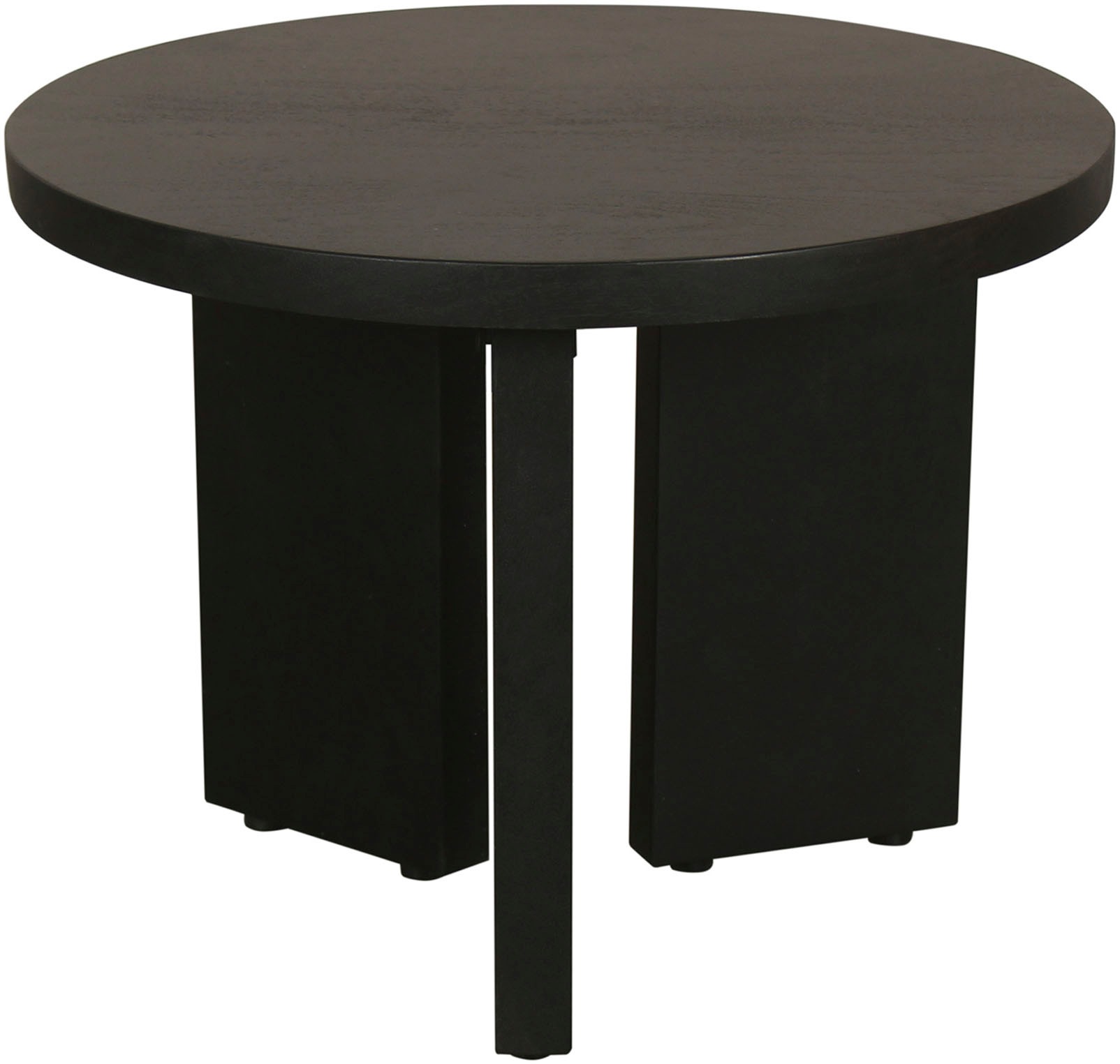 byLIVING Couchtisch »Round«, (1 St.), aus 2,5cm starkem Massivholz schwarz, einzeln oder im Set stellbar