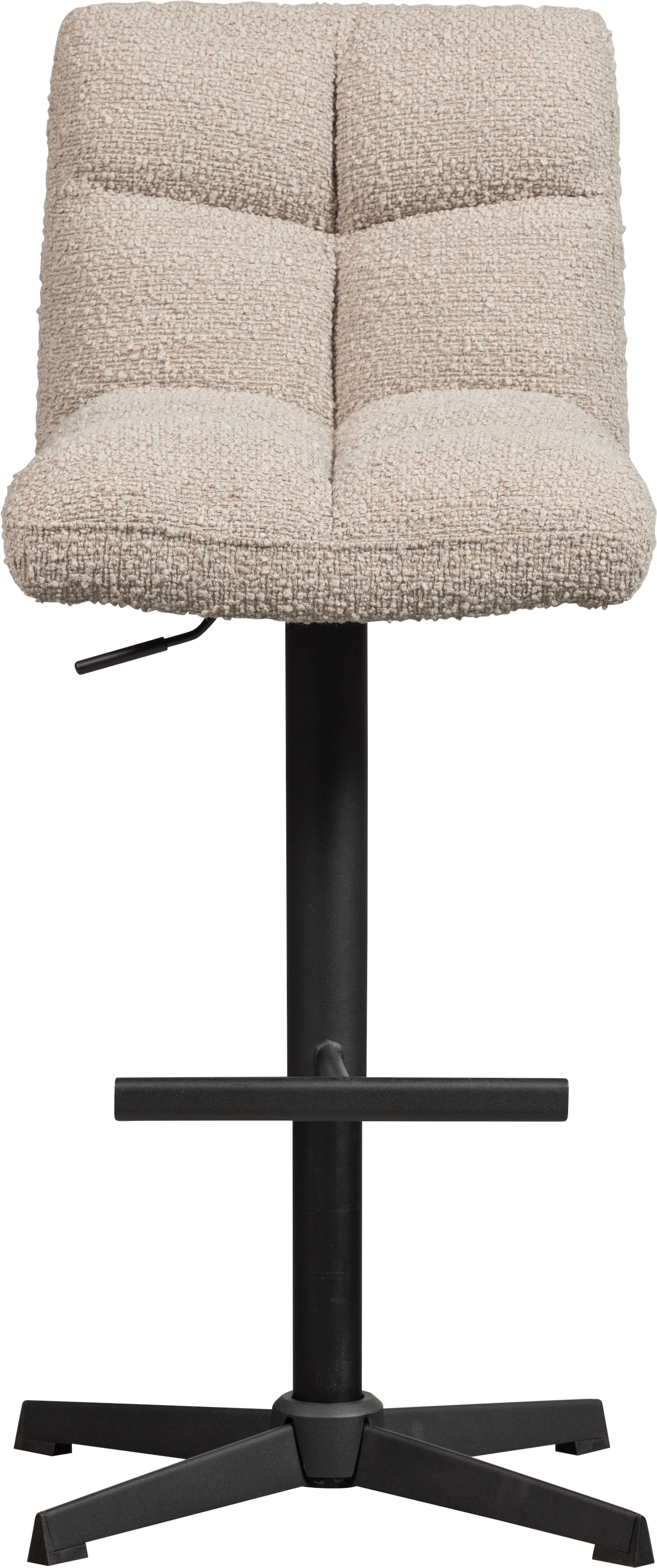 WOOOD Barhocker »Vinny mit Bouclé-Bezug höhenverstellbar, B 44 x T 58 x H 114 cm« Set, 2 Stk. tlg. Sitzhöhe von 60 bis 80 cm, Tragkraft 100 kg, Drehmechanismus
