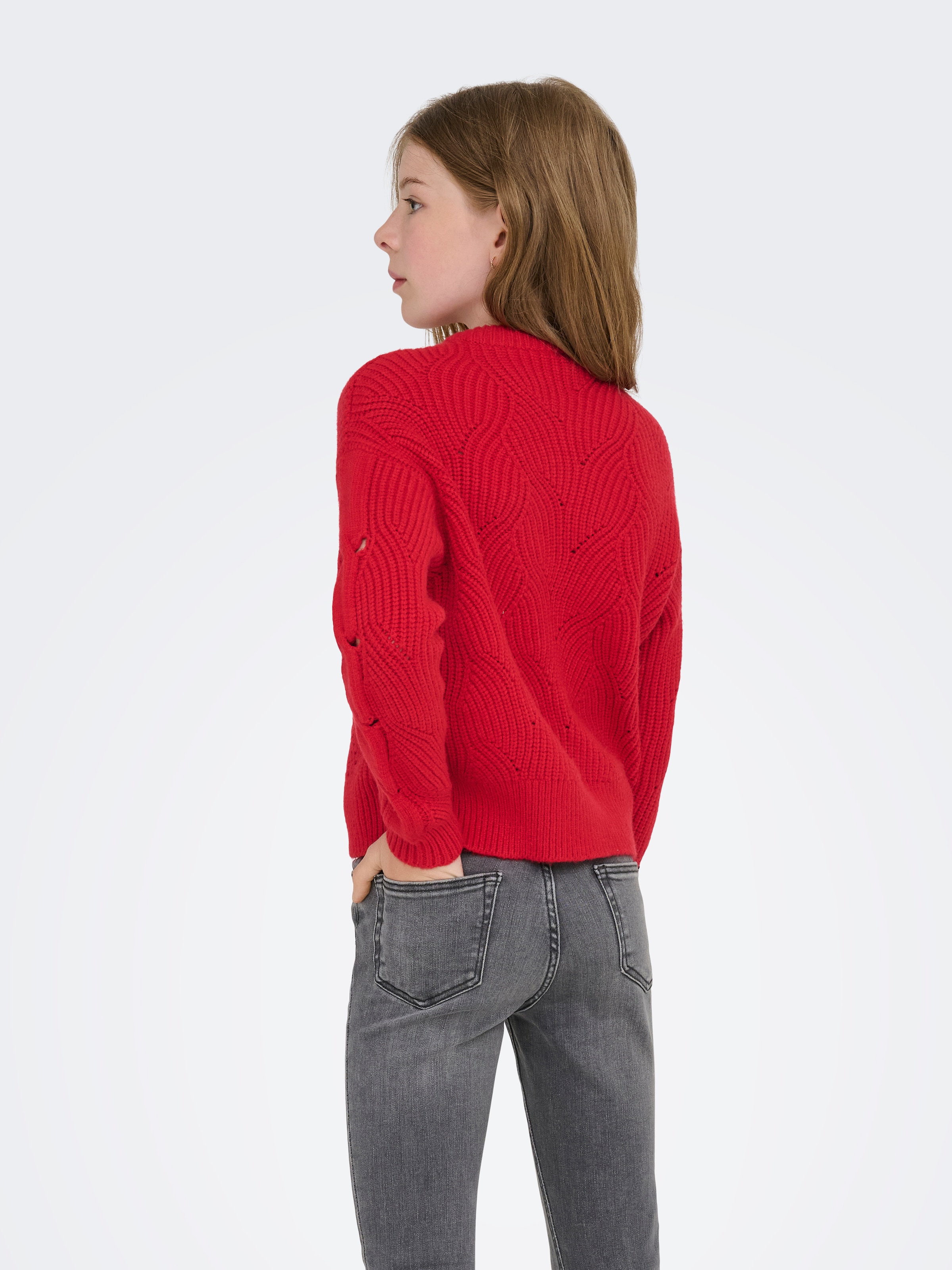 KIDS ONLY Strickpullover »KOGKATIA LS STRUCTURE O-NECK CP KNT«