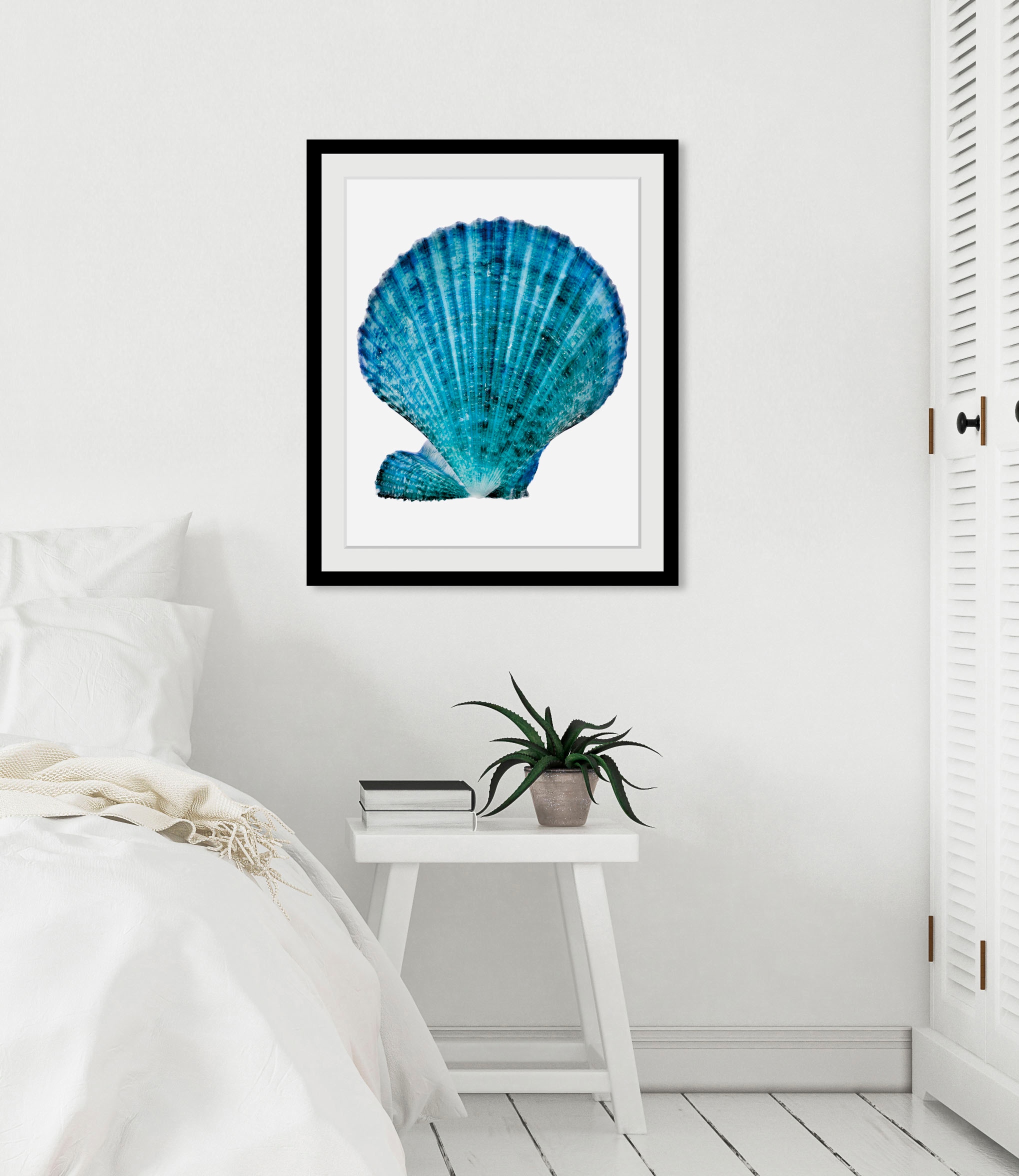 Image of queence Bild "Kain" Foto Kunst Meer Wassertiere 1 Stk. tlg. HD Premium Poster-Druck inkl. Holzrahmen