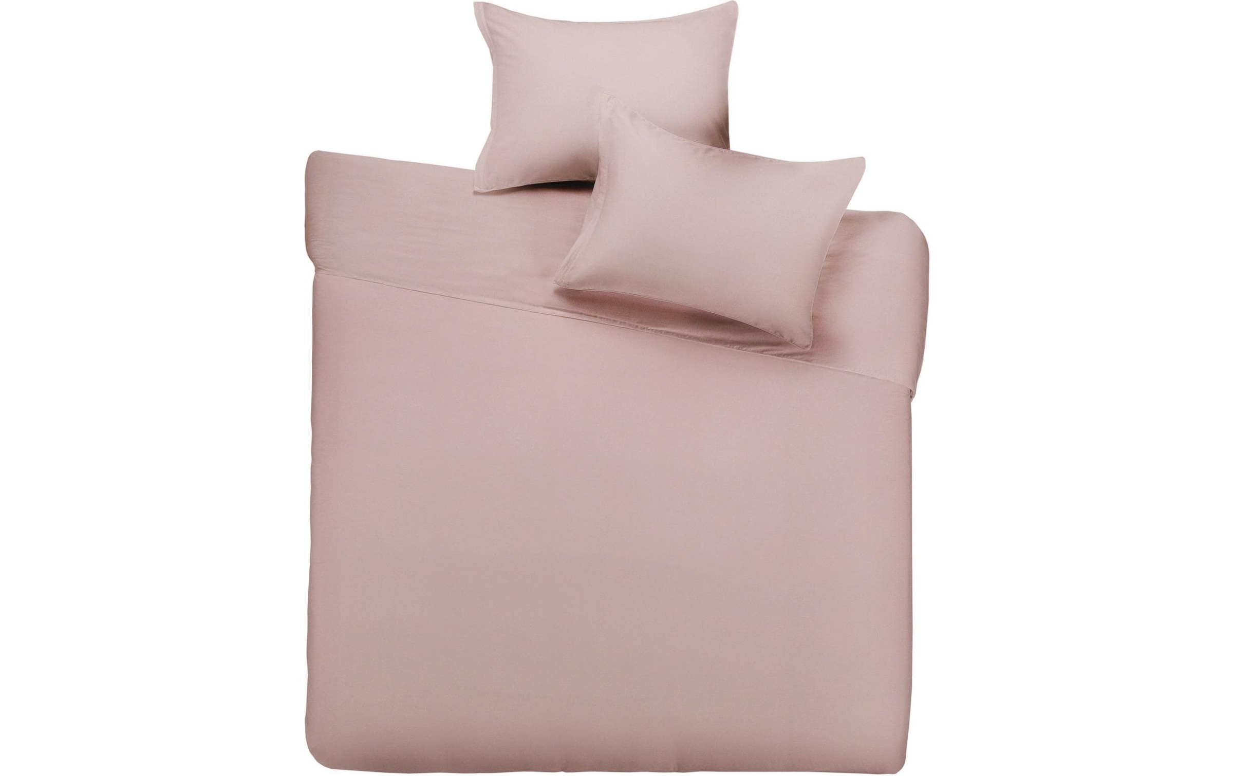 Image of Bettwäsche "Living Home Uni Satin 100 160 x 210 cm" Duvetbezug mit Paspel