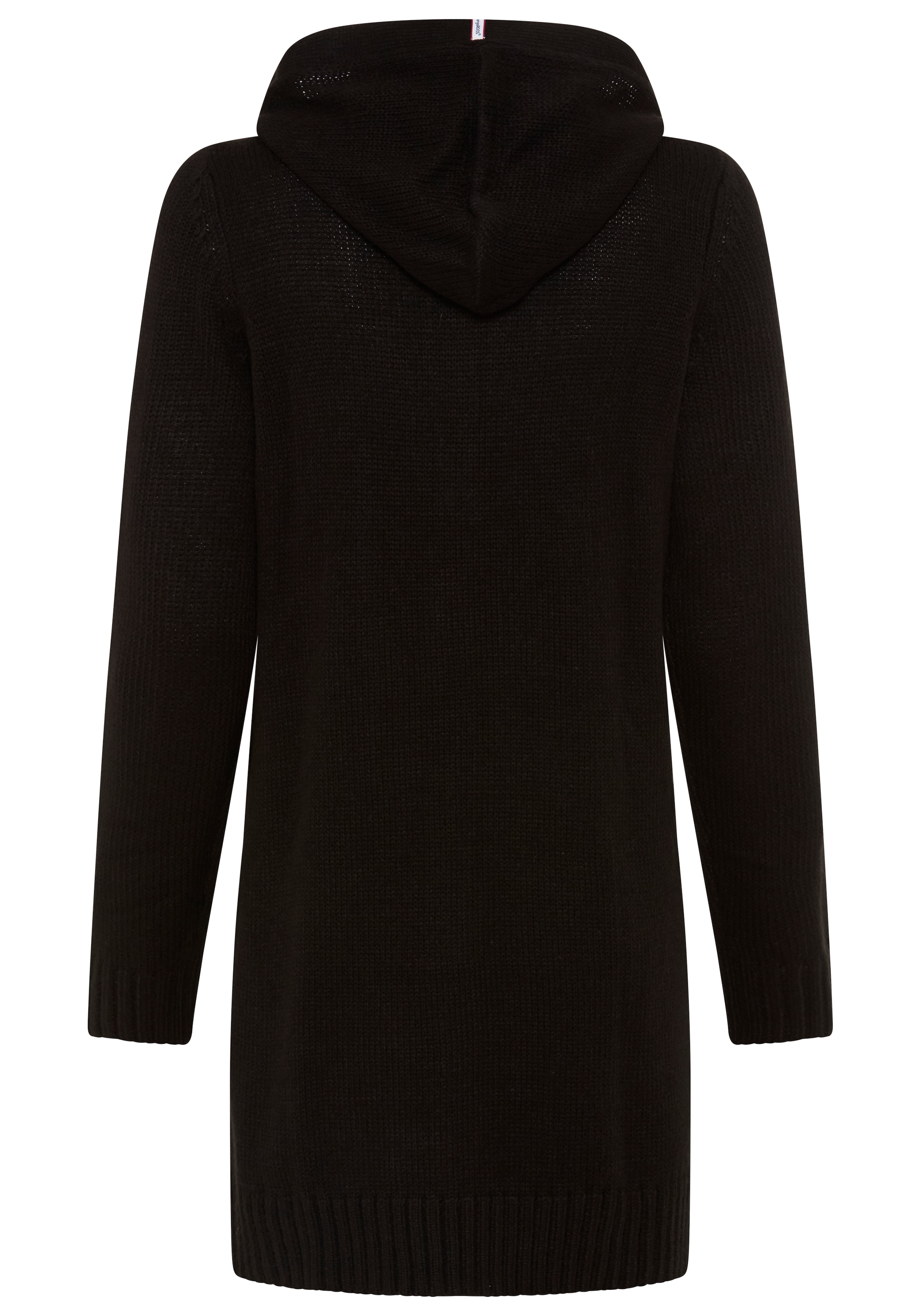 KangaROOS Cardigan à capuche avec poches appliquées et larges bord-côtes