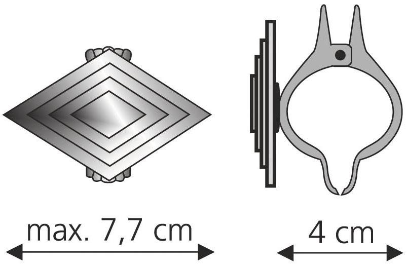 2 Vorhänge Gardinen, für »Rhombus«, Dekoklammer (Packung, à St.), bas prix Liedeco