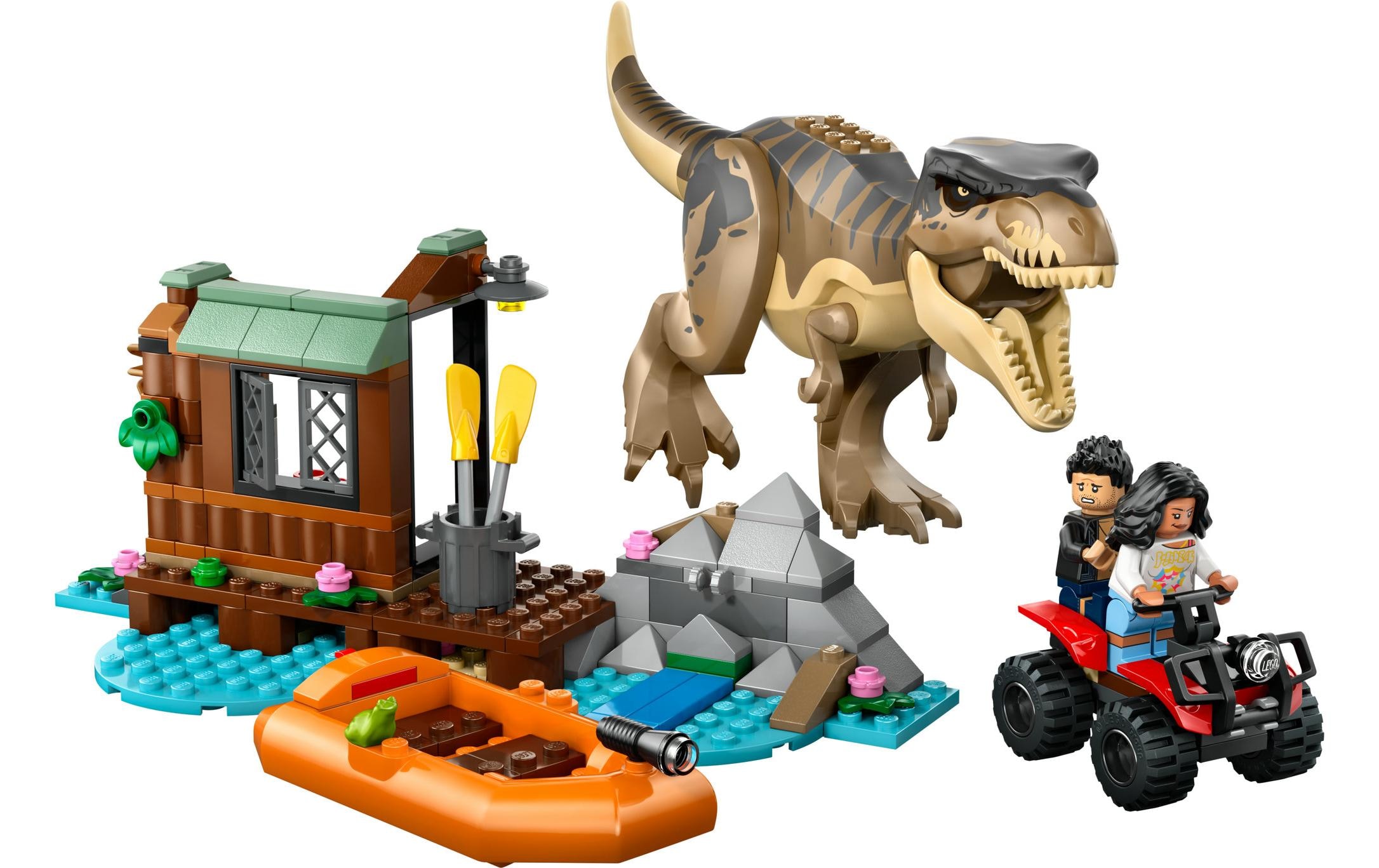 LEGO® Spielbausteine »Jurassic World Flucht vor dem T.Rex«