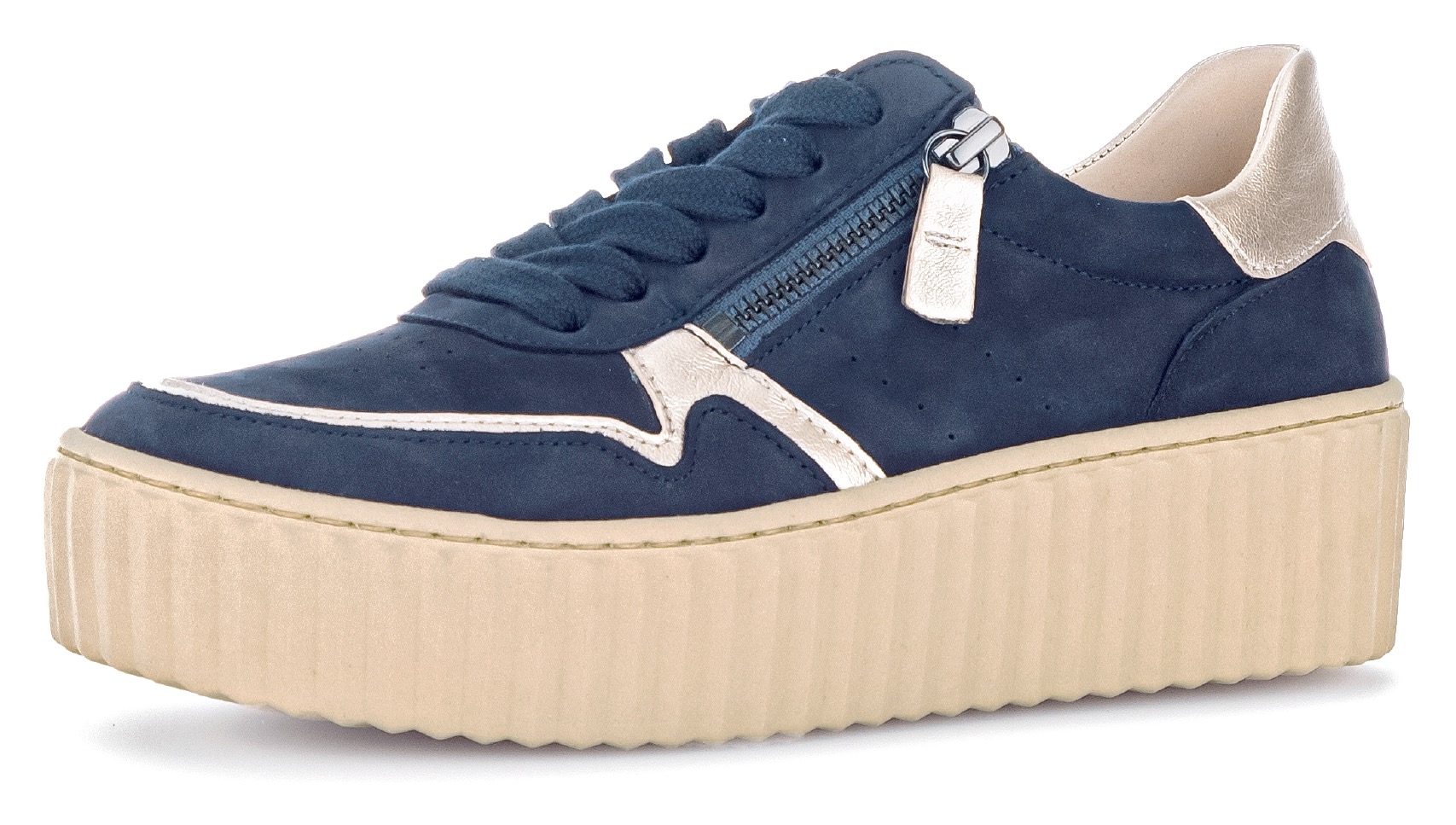 Plateausneaker, mit praktischem Aussenreissverschluss