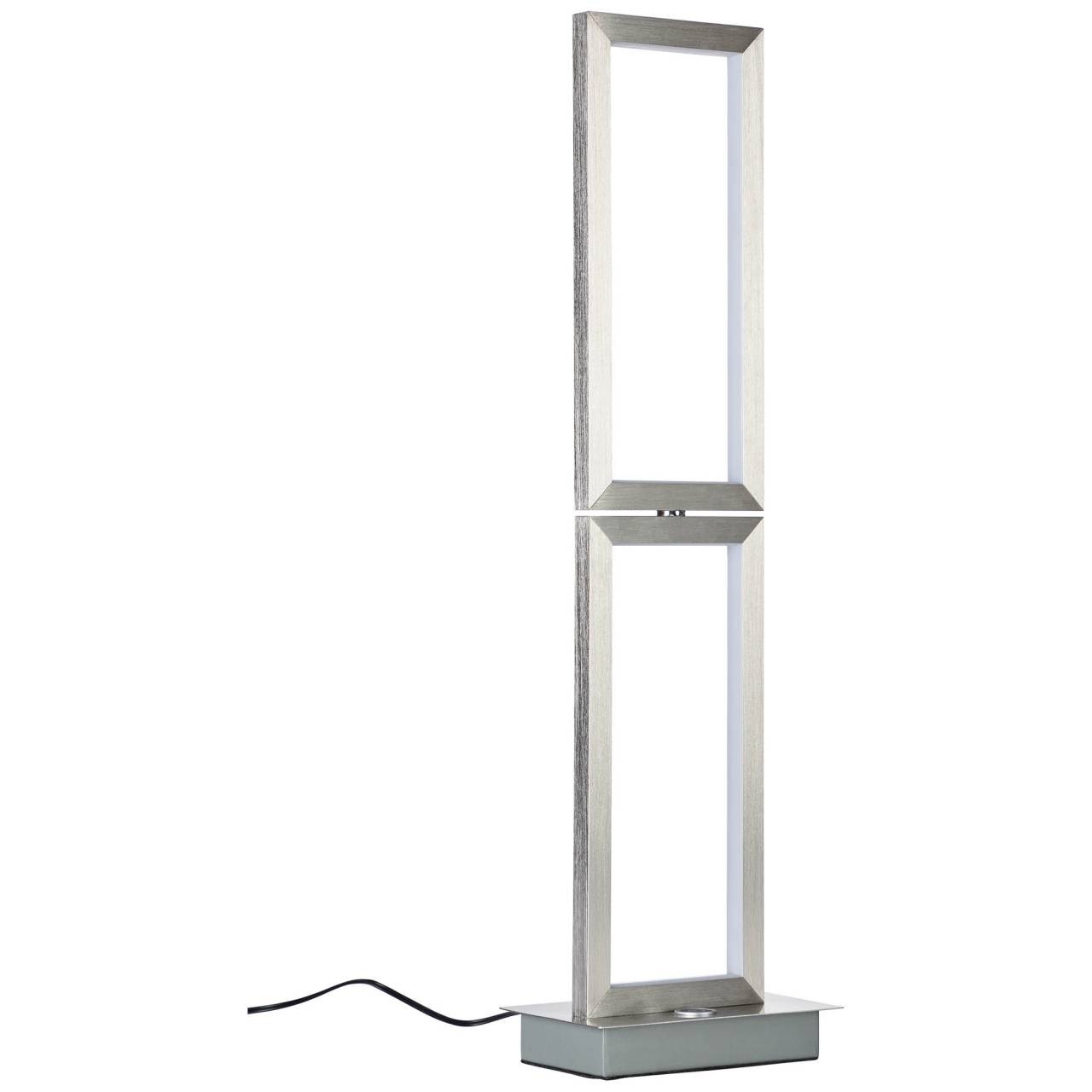 Image of Brilliant Leuchten Tischleuchte »Tunar«, LED-Modul, 1 St., Warmweiss, LED Tischlampe 2flg alu bei Ackermann Versand Schweiz