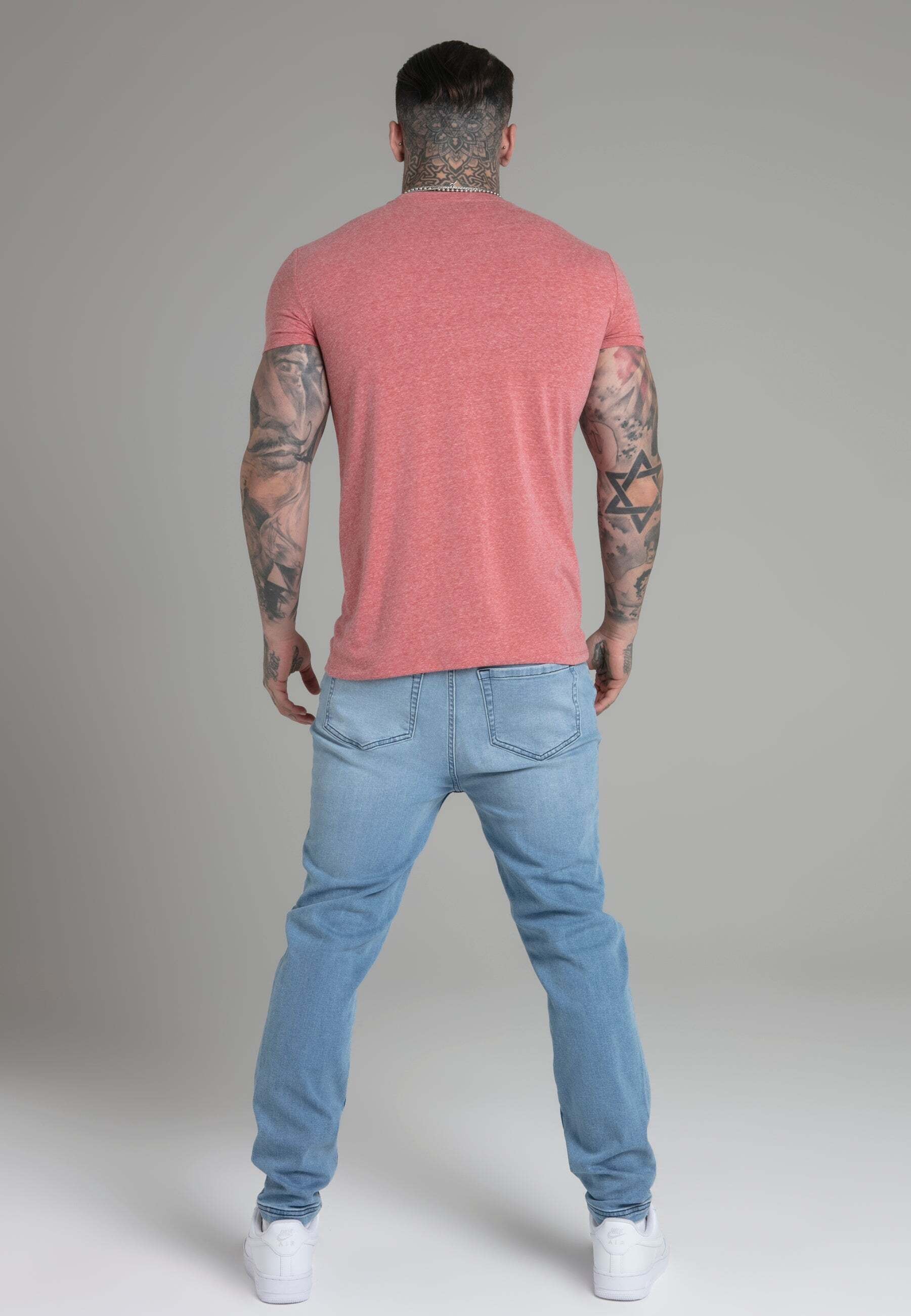 Siksilk T-Shirt »Siksilk T-Shirt Marl T-Shirt in Orange«