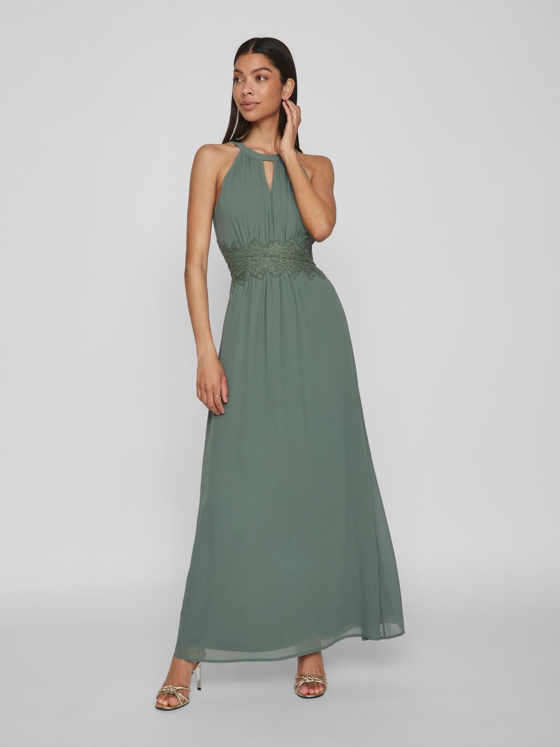 Vila Maxikleid »VIMILINA HALTERNECK MAXI DRESS - NOOS«