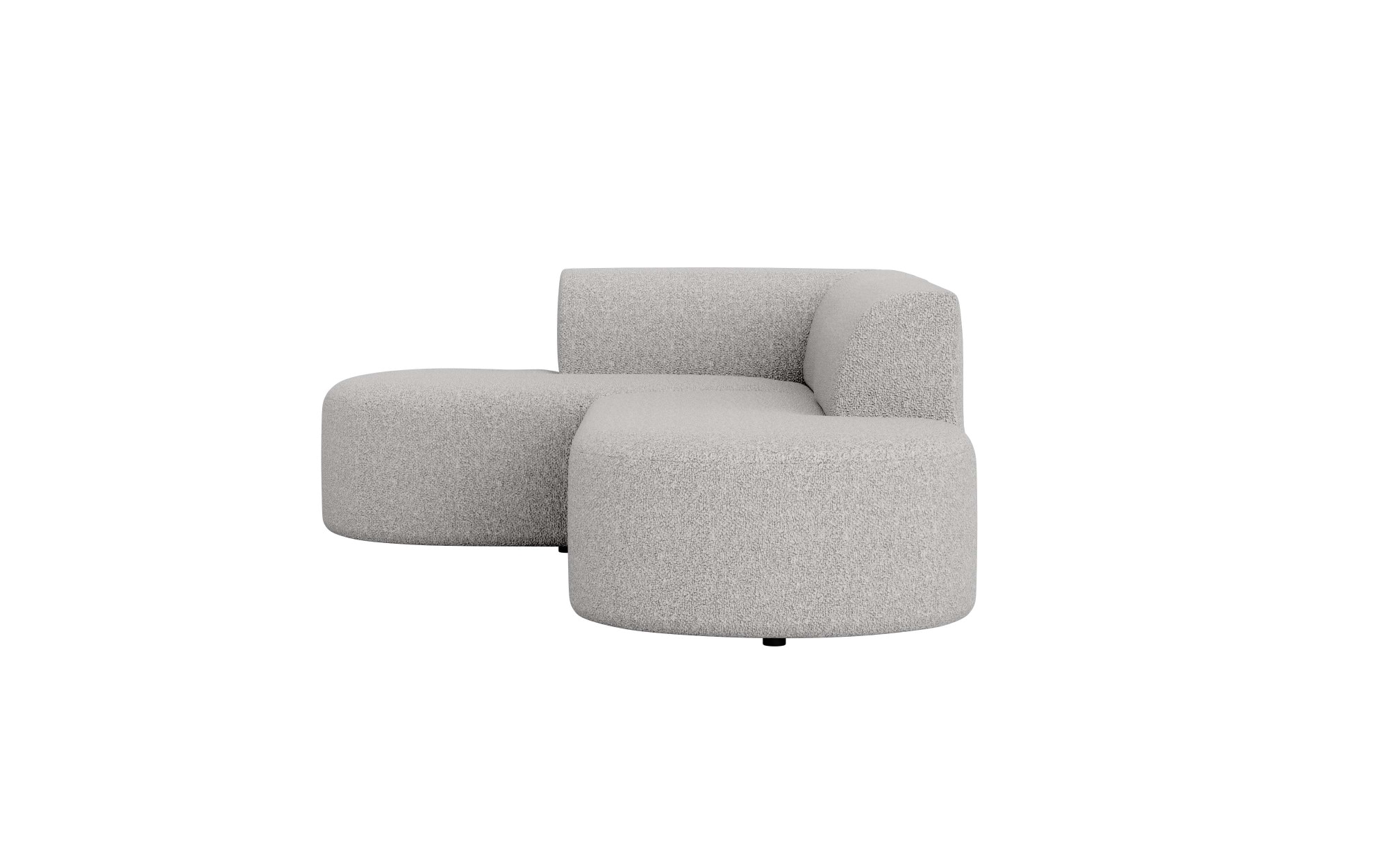 andas Ecksofa »Ecksofa Tvinne mit Ottomane links oder rechts bestellbar«, L-Form, mit Wellenunterfederung, BxTxH 260x170x73 cm