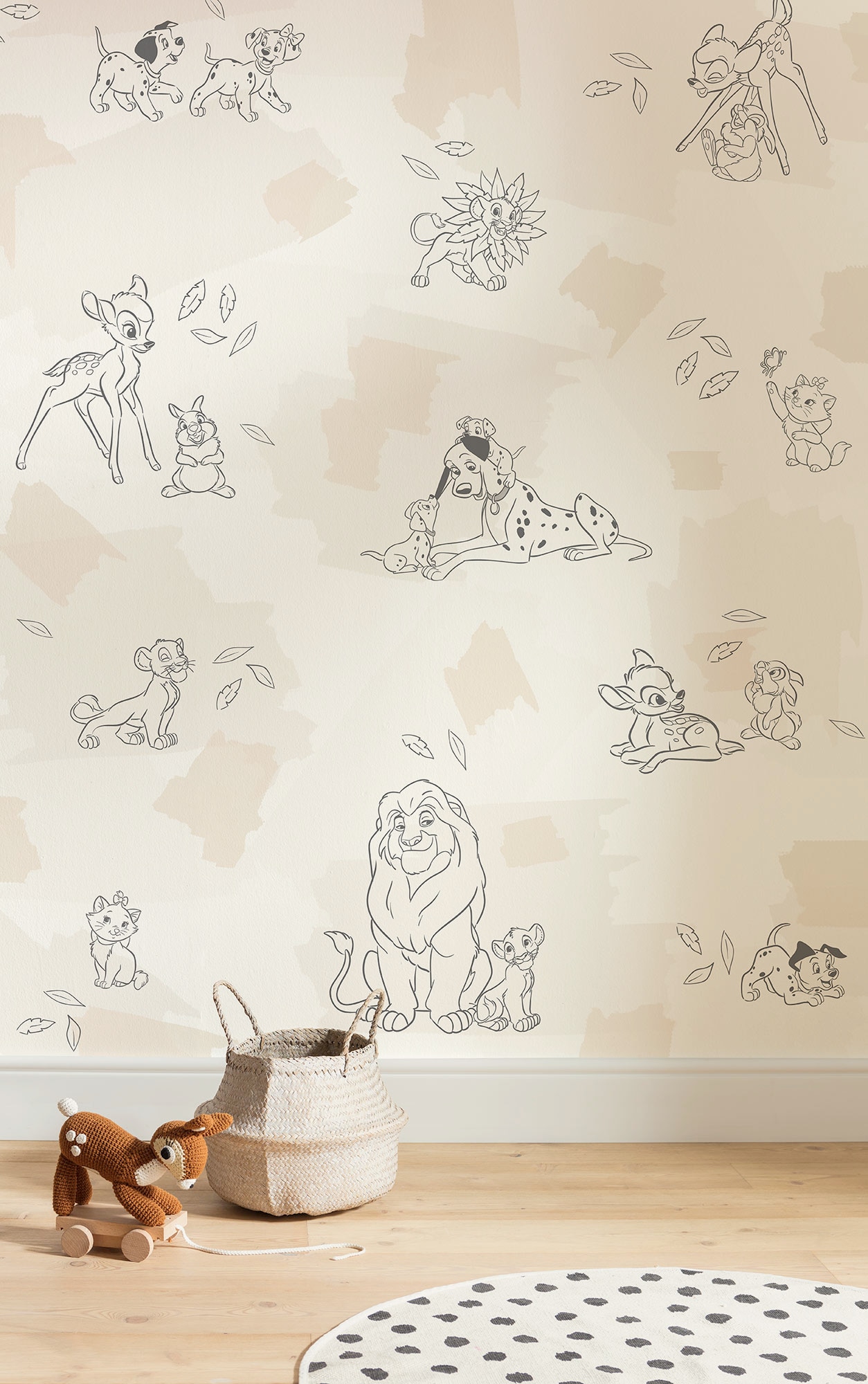 Image of Komar Kindertapete "Disney Animals" bedruckt glatt