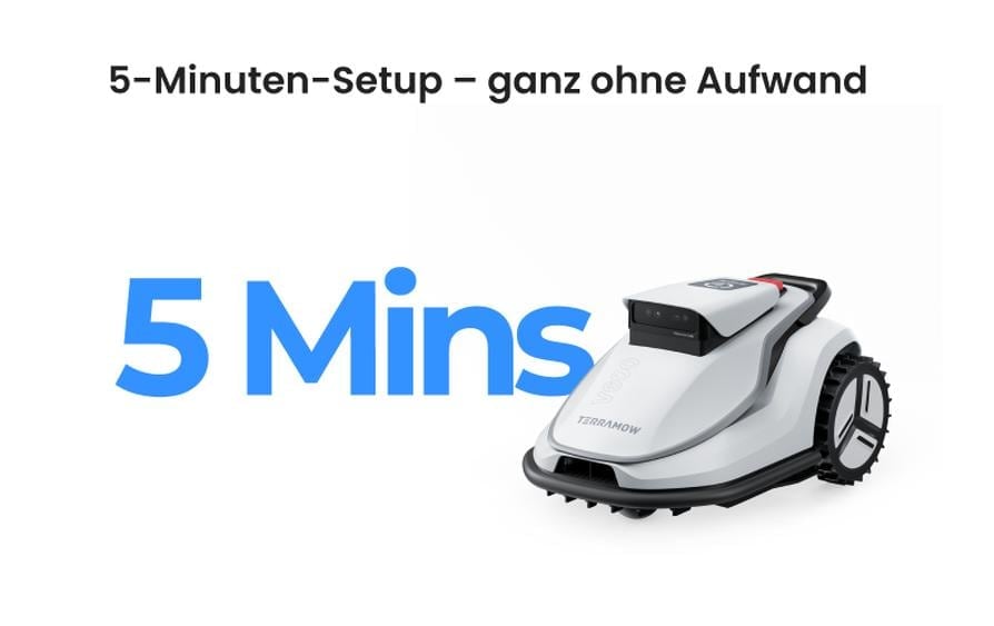   Rasenmähroboter »Terramow V1000 1200 m²«  Kabelloser, KI-gesteuerter Mähroboter